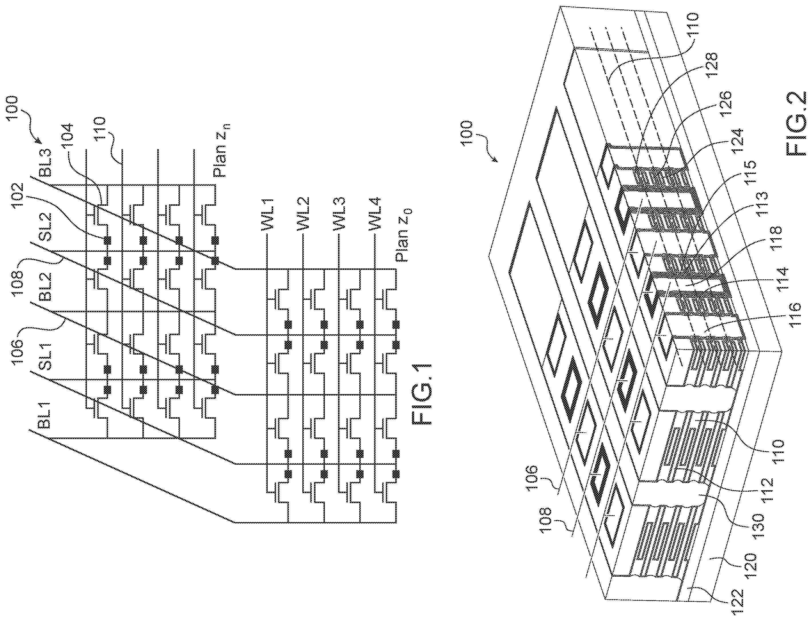 Patent US12588220 Figure 1 – 1TIR memory with a 3D structure