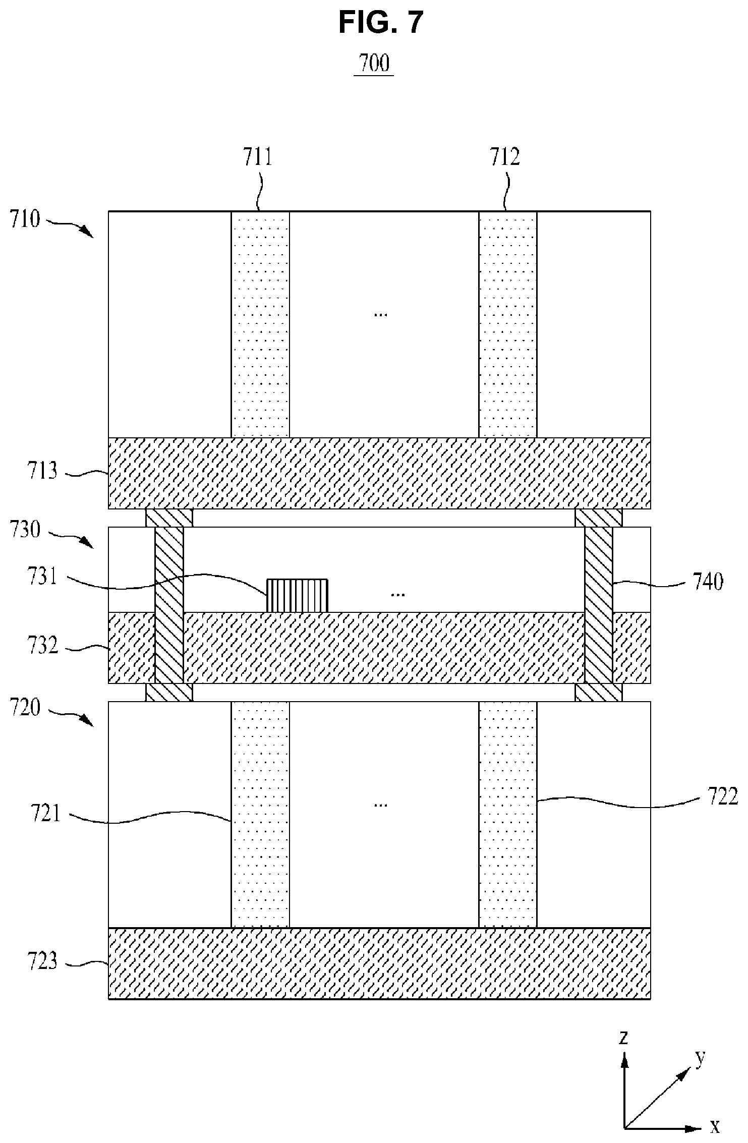 Patent US12588221 Figure 8 – Three-dimensional flash memory with high degree of integration