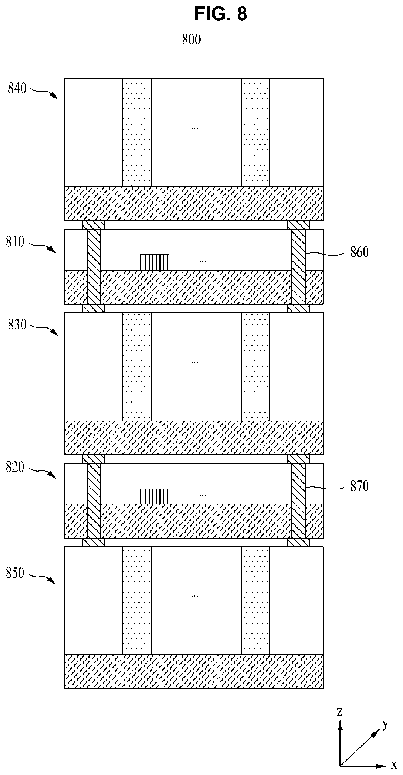 Patent US12588221 Figure 9 – Three-dimensional flash memory with high degree of integration
