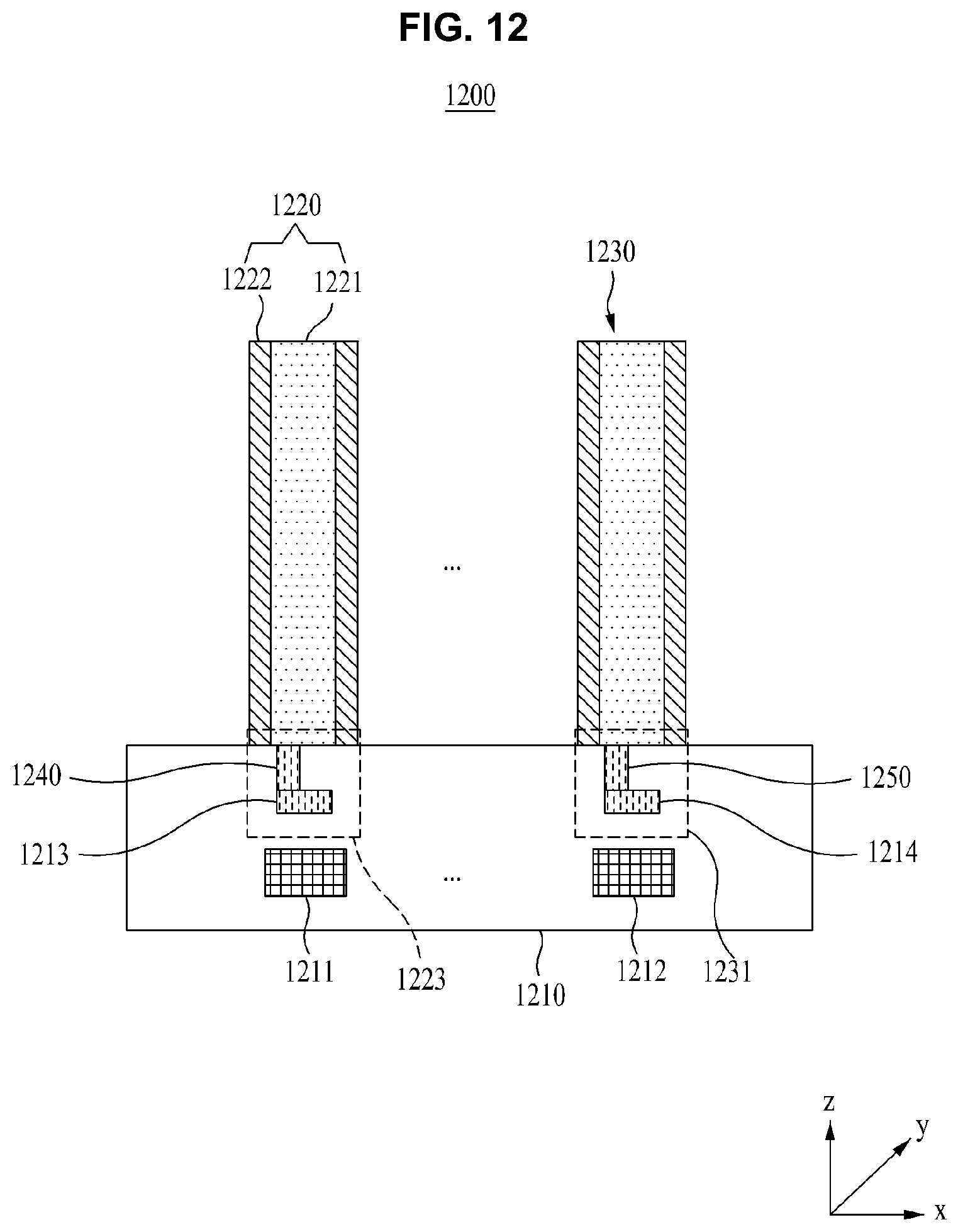 Patent US12588221 Figure 14 – Three-dimensional flash memory with high degree of integration