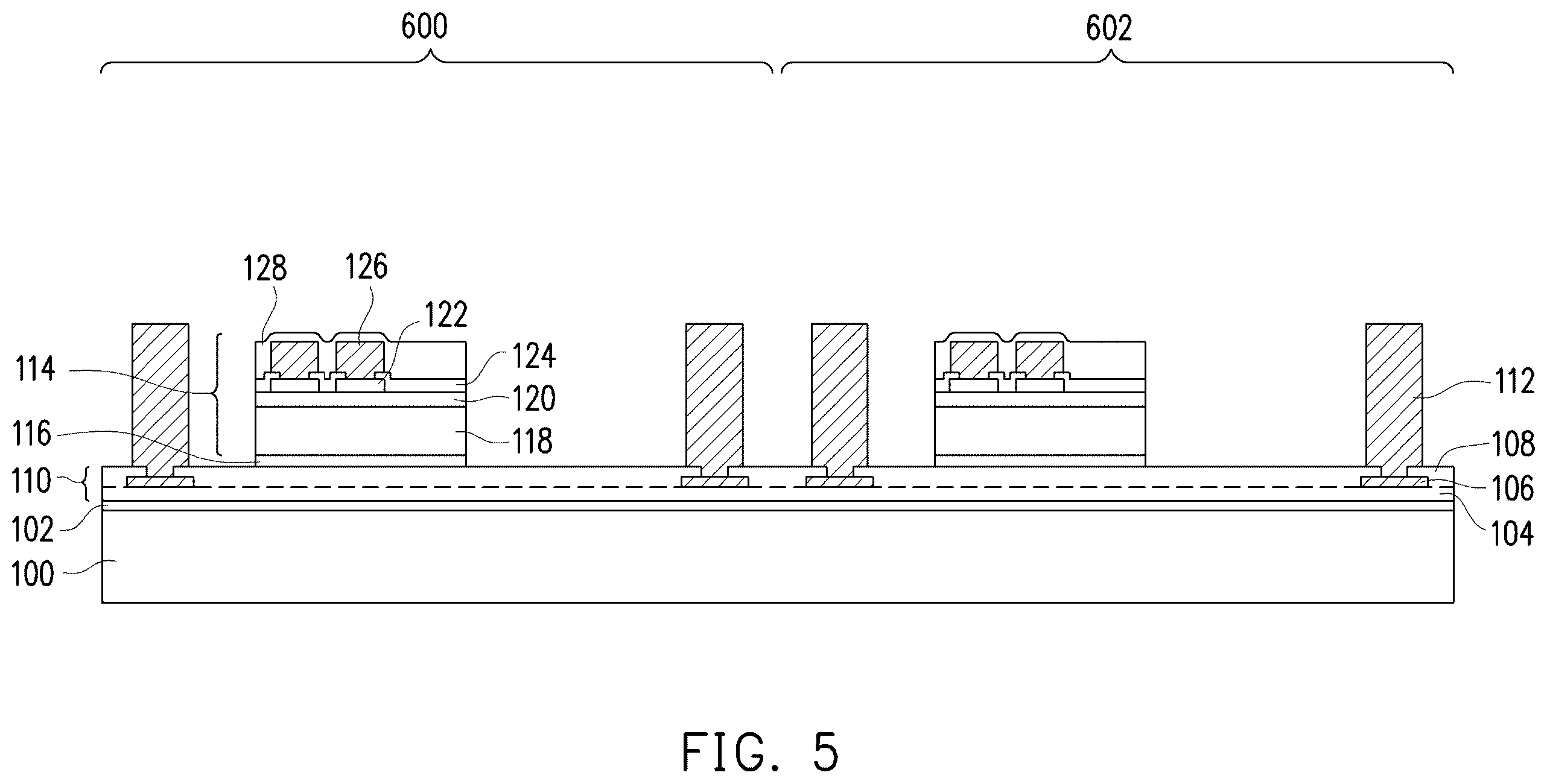 Patent US12588222 Figure 5 – Semiconductor package including an integrated circuit die and an inductor or a transformer