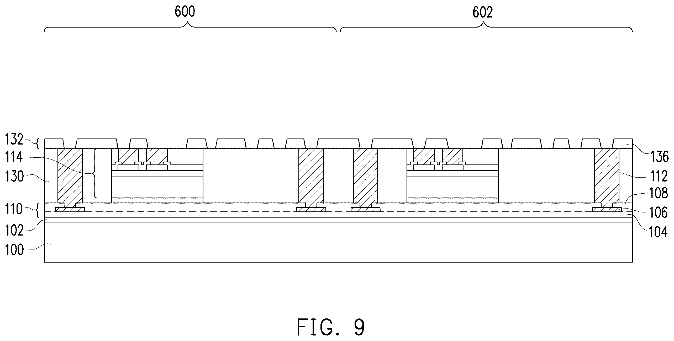 Patent US12588222 Figure 9 – Semiconductor package including an integrated circuit die and an inductor or a transformer