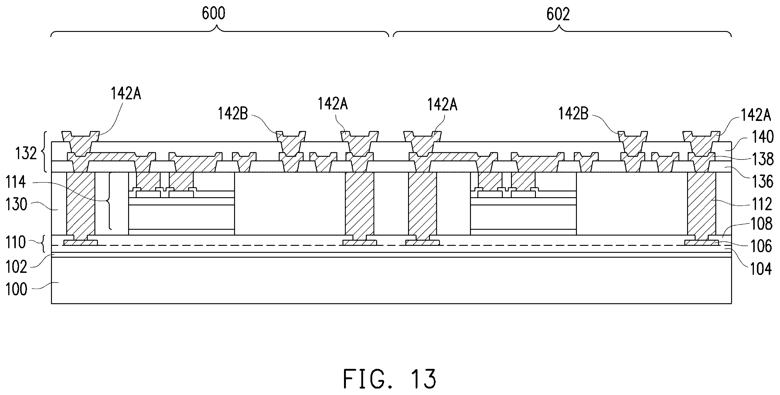 Patent US12588222 Figure 13 – Semiconductor package including an integrated circuit die and an inductor or a transformer