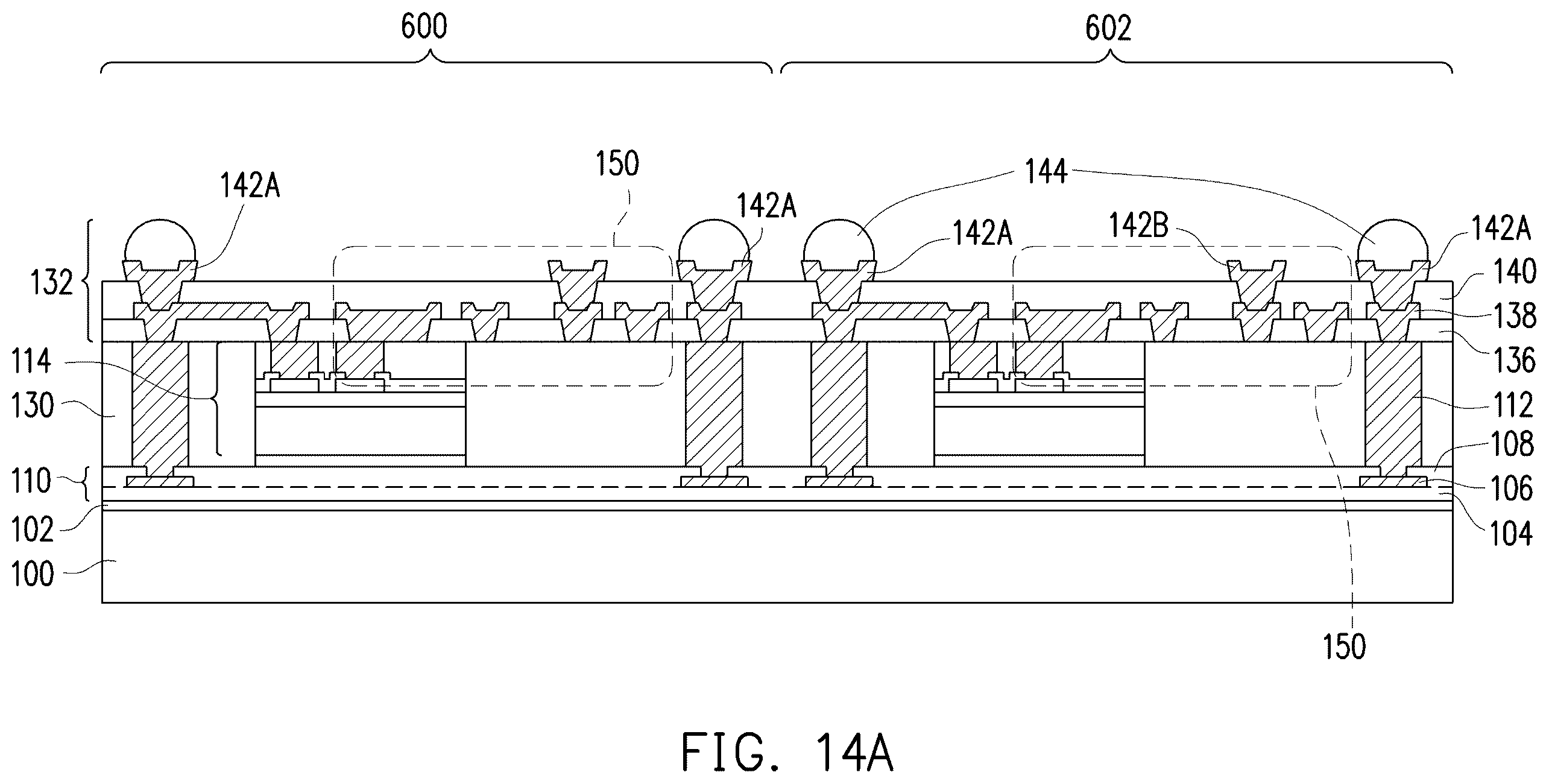 Patent US12588222 Figure 14 – Semiconductor package including an integrated circuit die and an inductor or a transformer