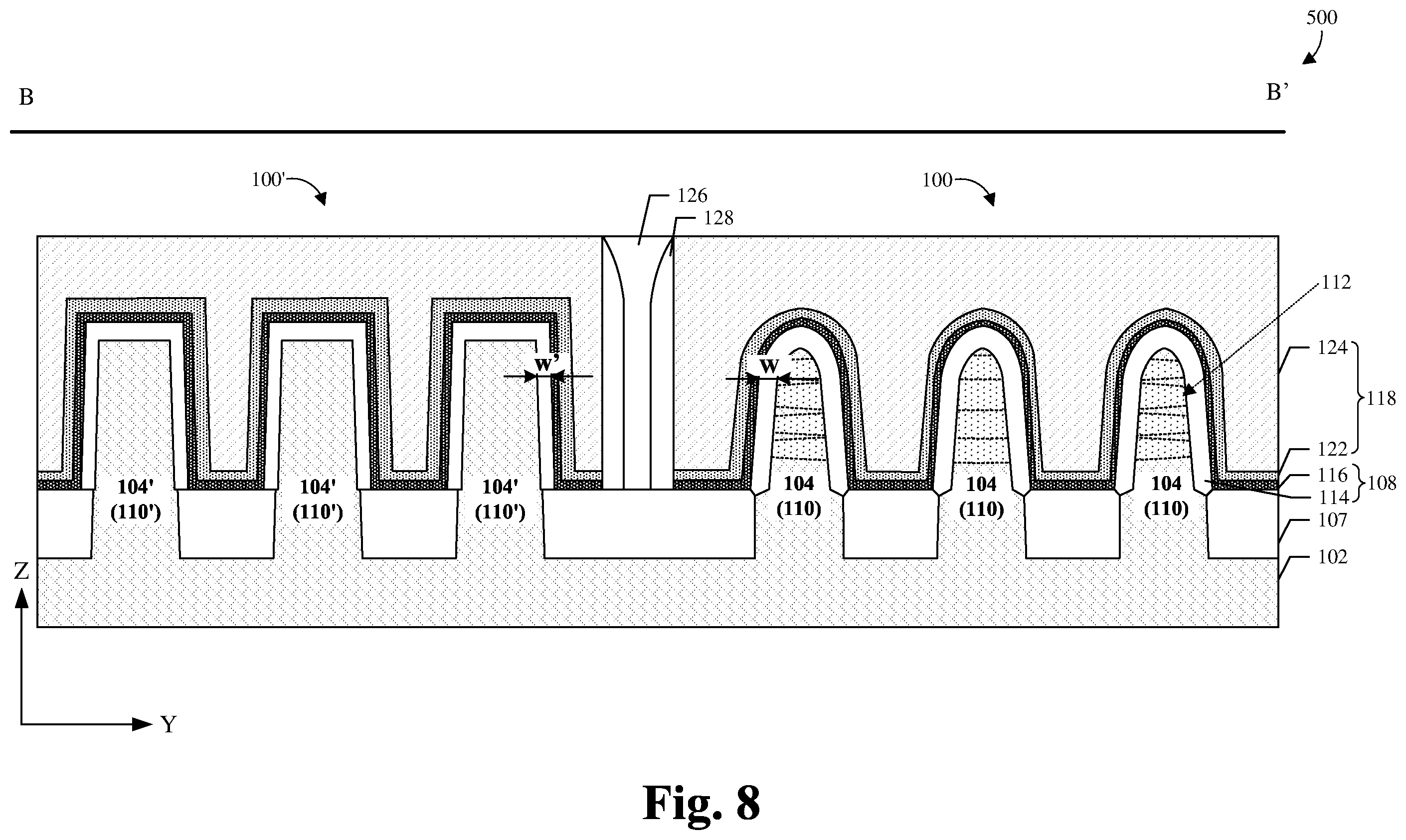 Patent US12588223 Figure 6 – FinFET MOS capacitor