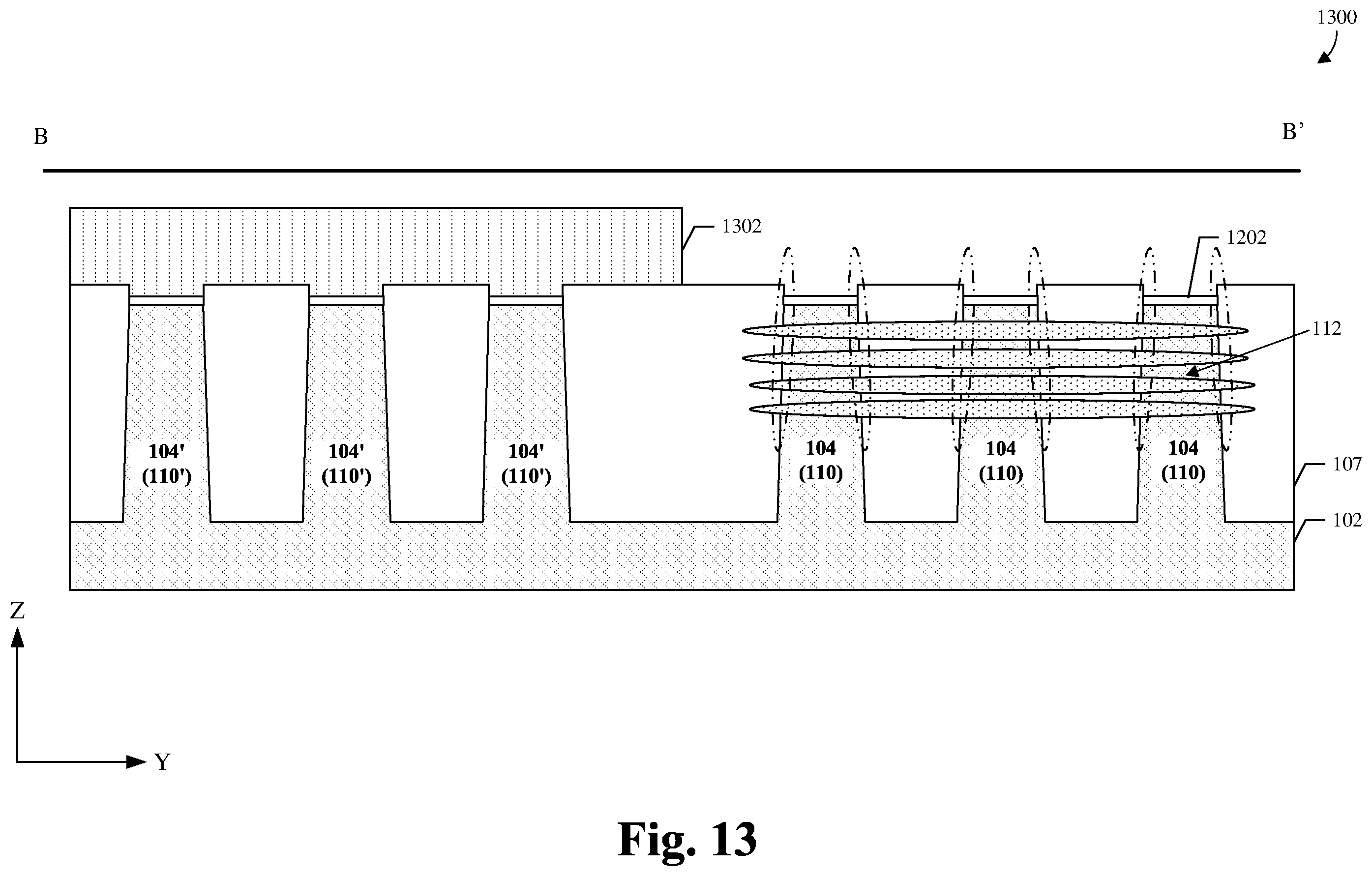 Patent US12588223 Figure 11 – FinFET MOS capacitor