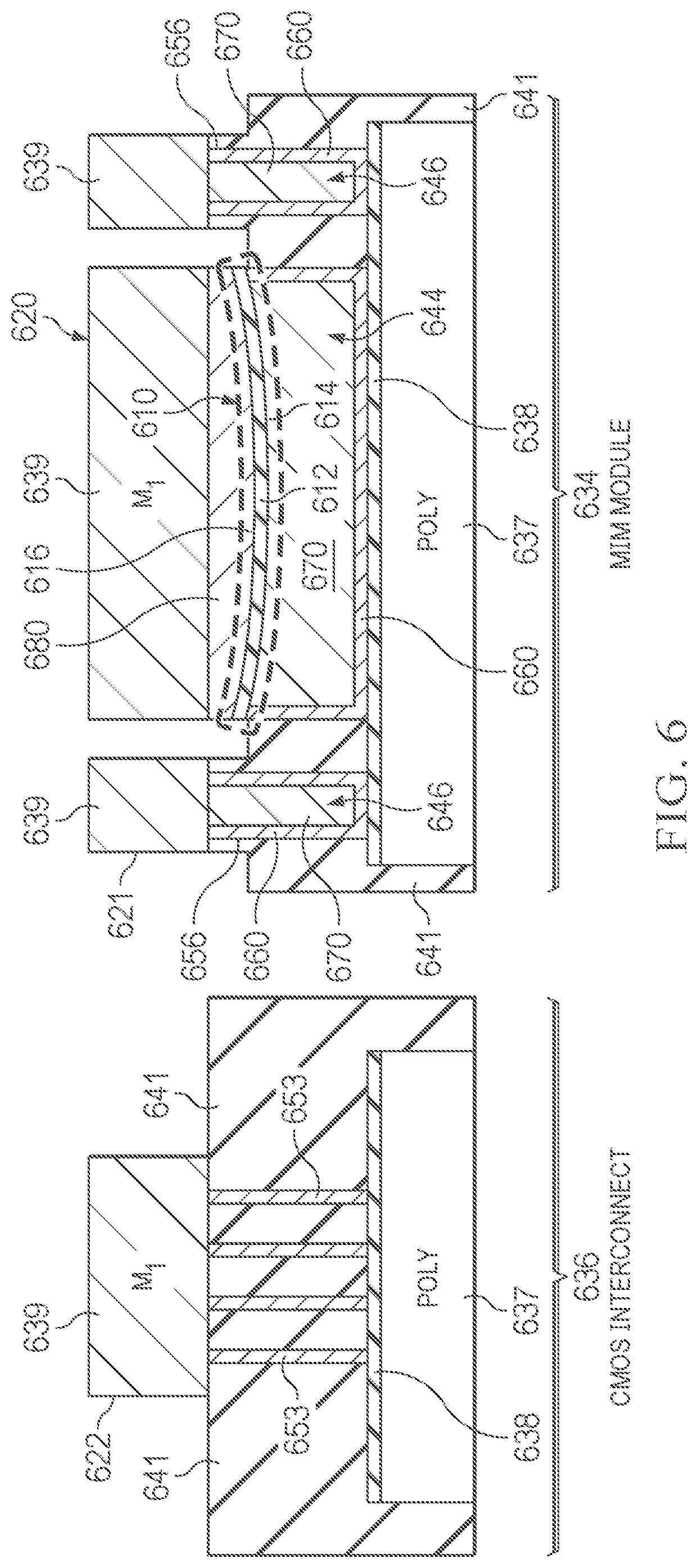Patent US12588224 Figure 15 – Metal-insulator-metal (MIM) capacitors with curved electrode