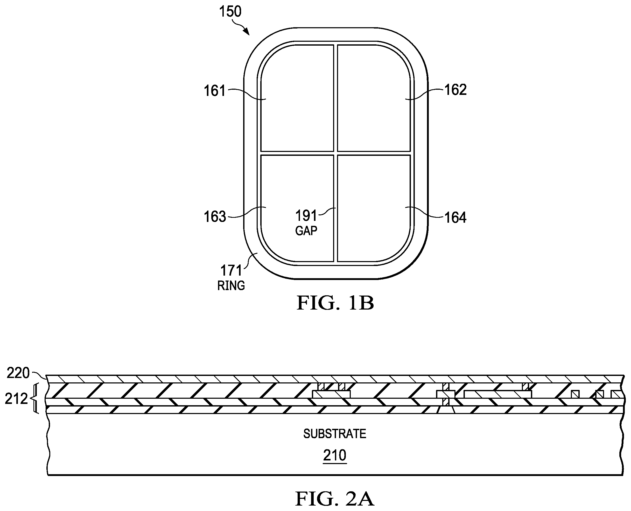 Patent US12588225 Figure 2 – IC including capacitor having segmented bottom plate