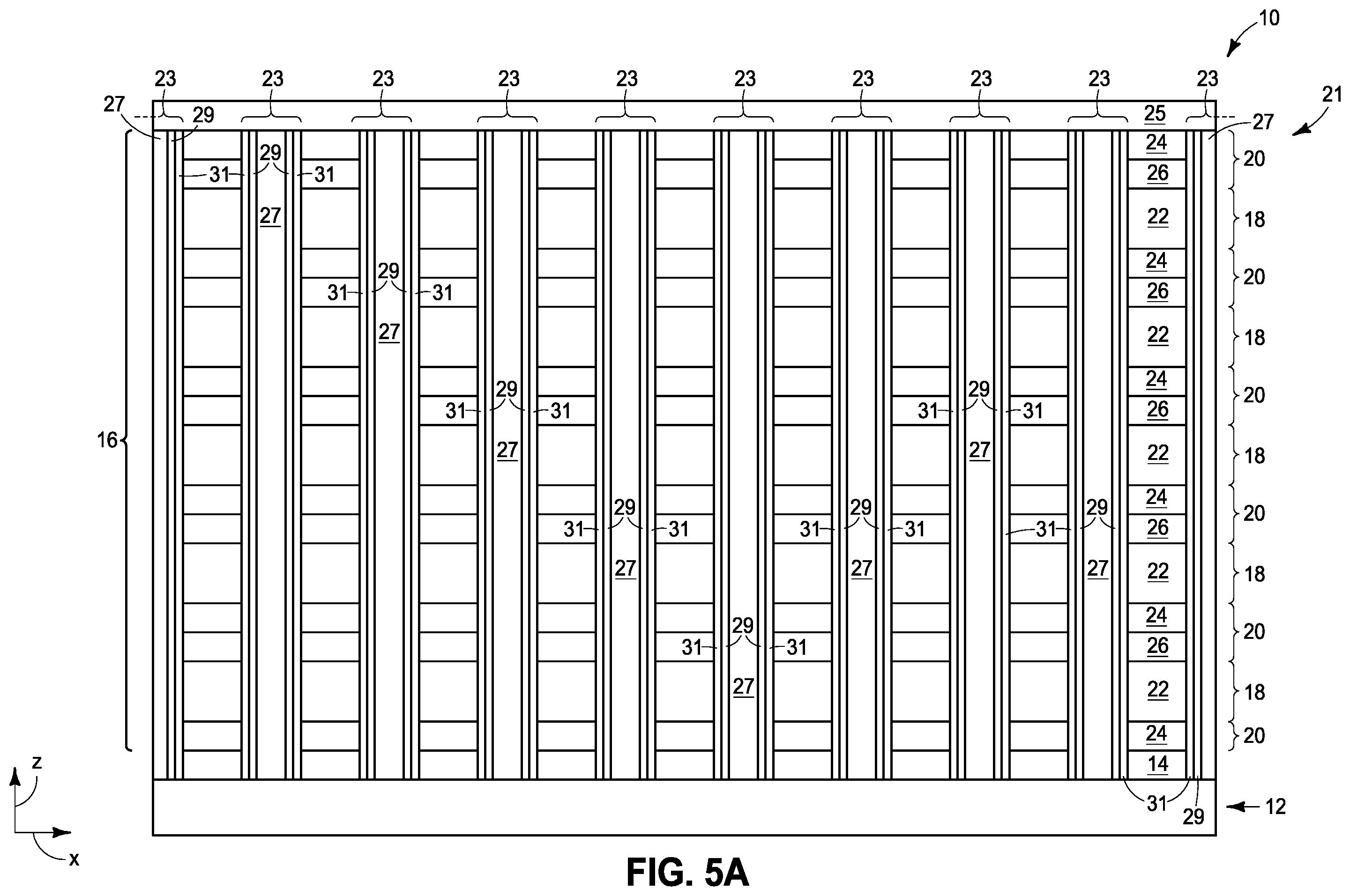 Patent US12588226 Figure 6 – Integrated assemblies and methods forming integrated assemblies