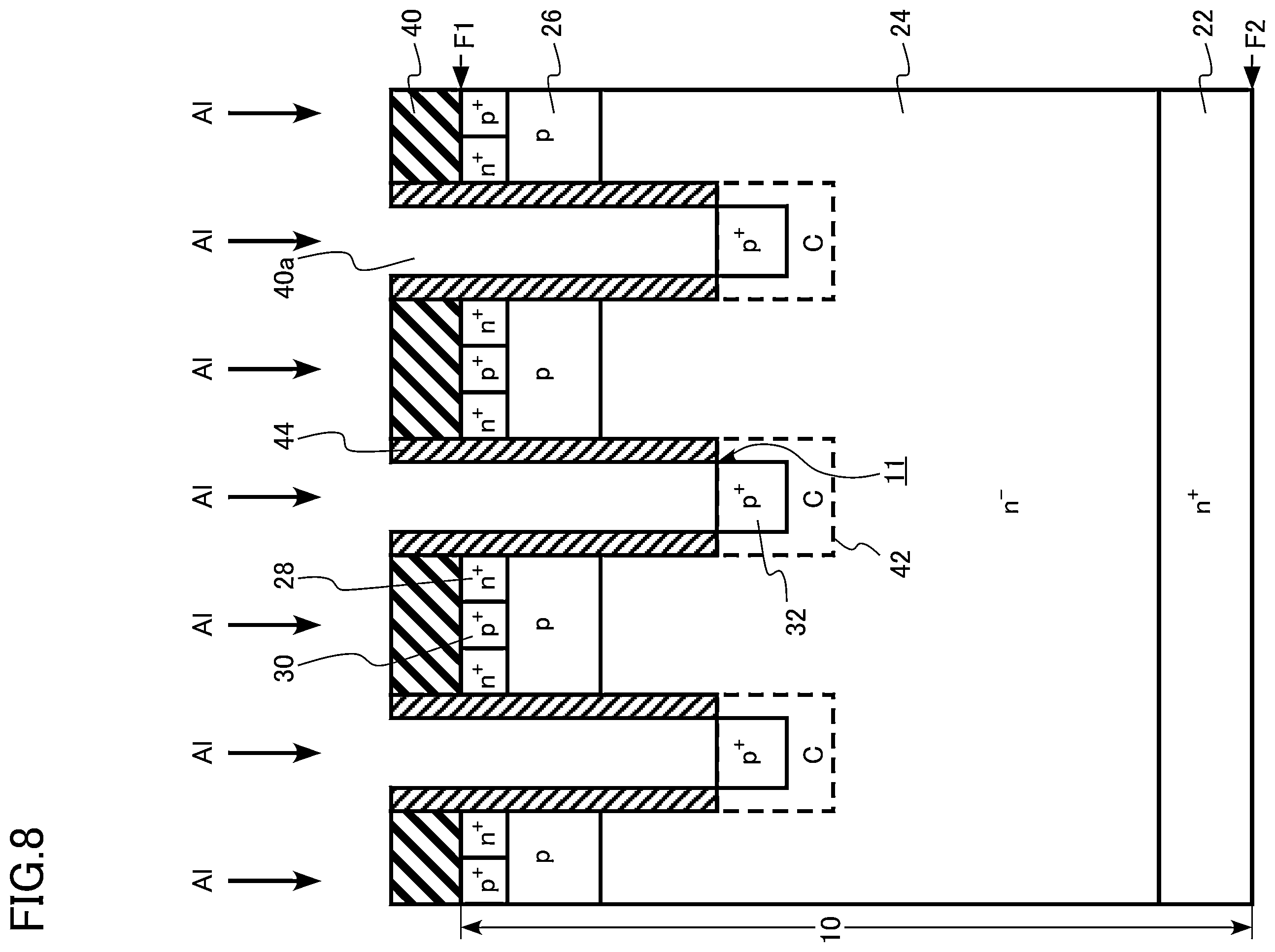 Patent US12588227 Figure 8 – Method of manufacturing semiconductor device and semiconductor device