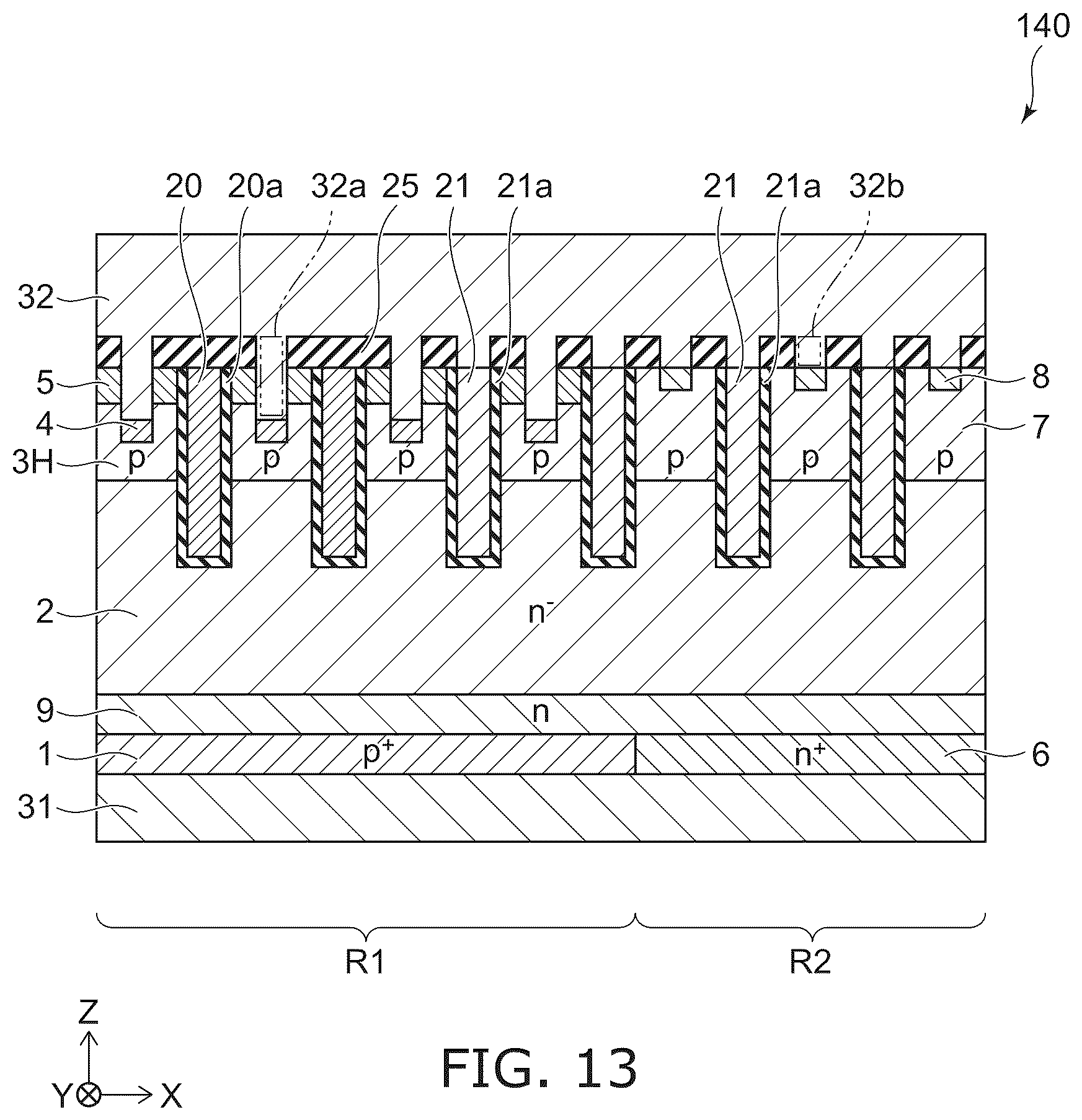 Patent US12588228 Figure 13 – Semiconductor device