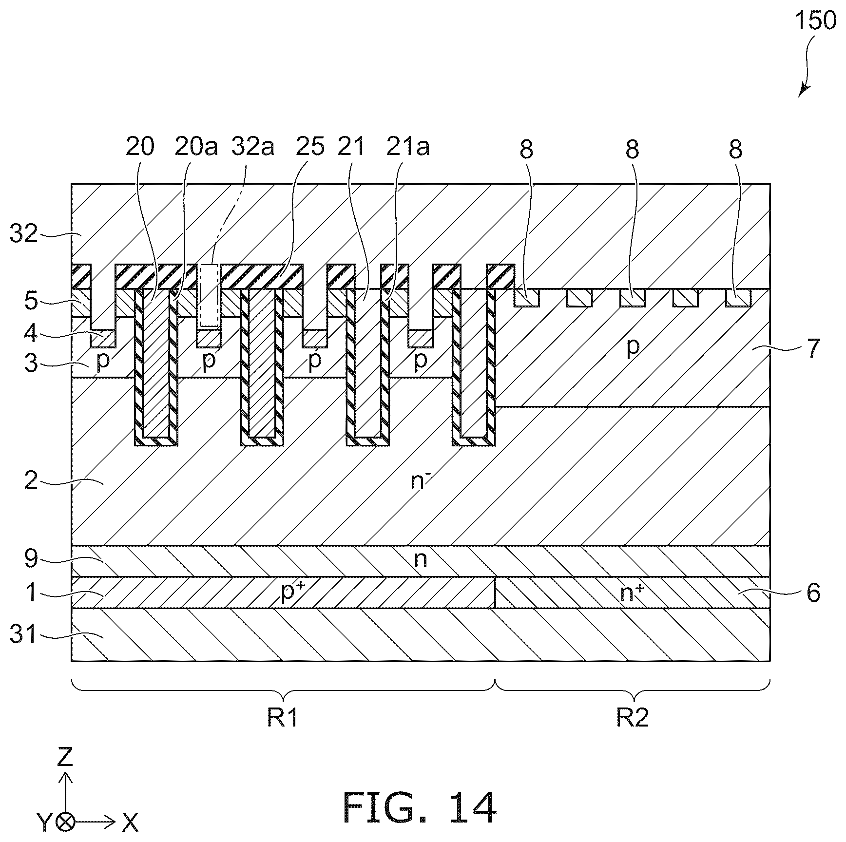 Patent US12588228 Figure 14 – Semiconductor device