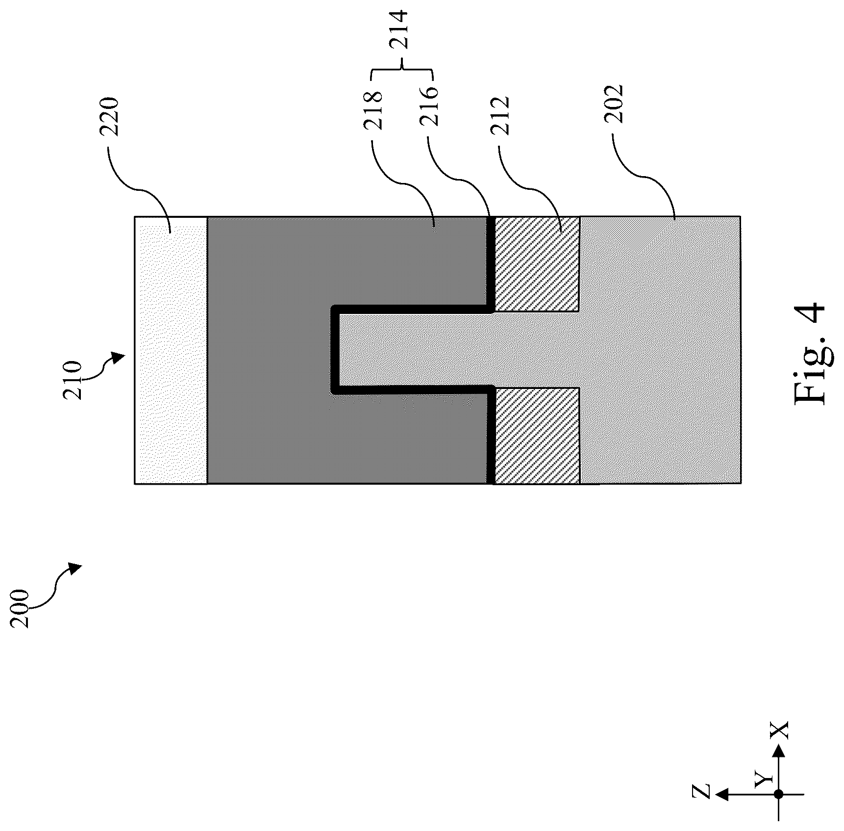 Patent US12588229 Figure 4 – Gate-top dielectric structure for self-aligned contact
