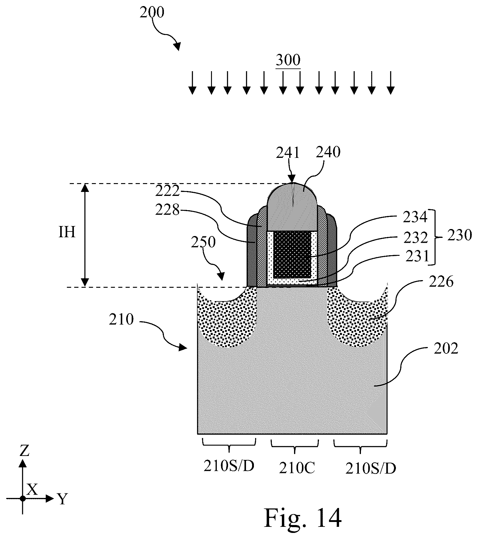 Patent US12588229 Figure 14 – Gate-top dielectric structure for self-aligned contact