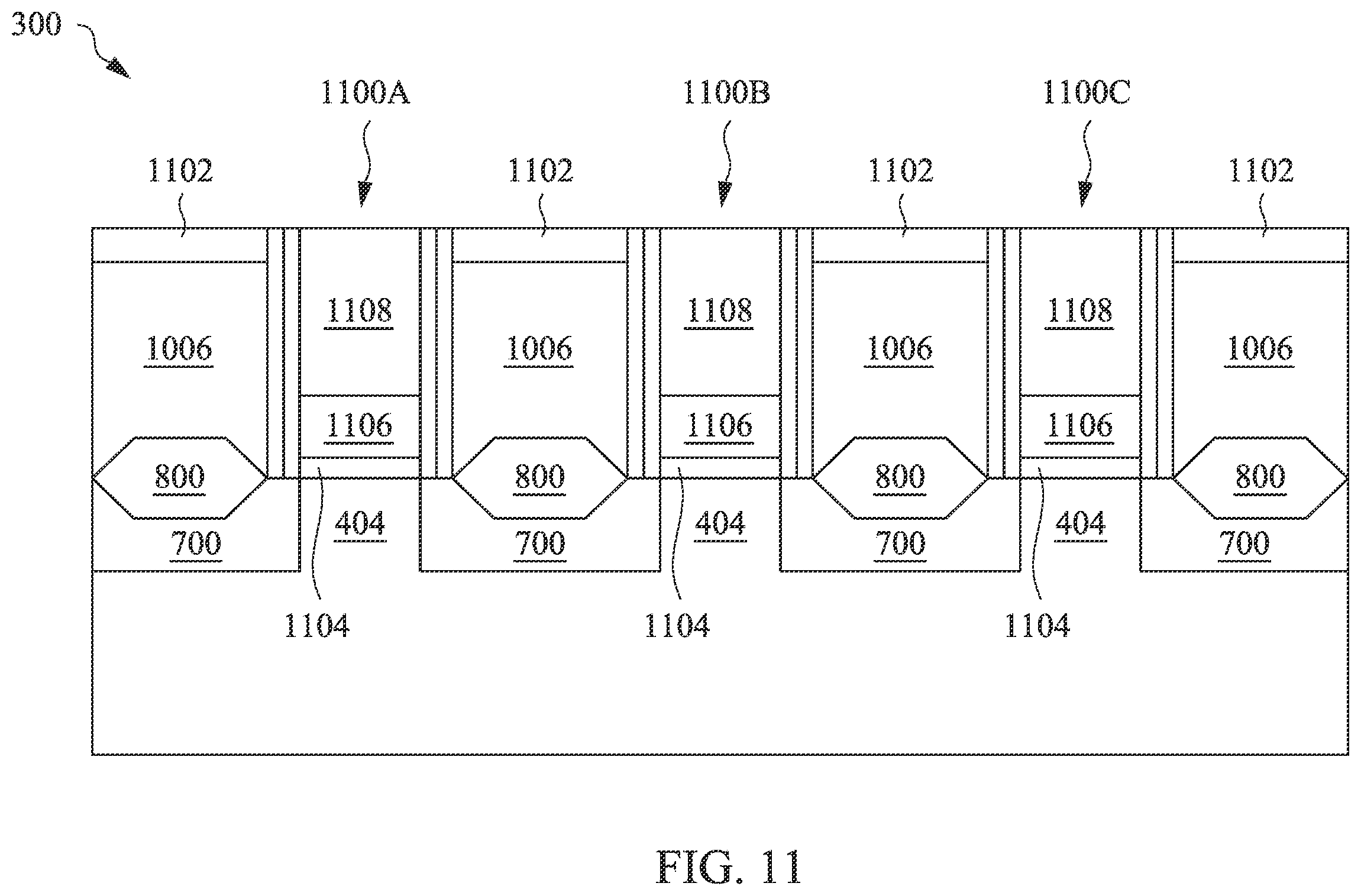 Patent US12588230 Figure 9 – Silicon layer-based silicide contacts