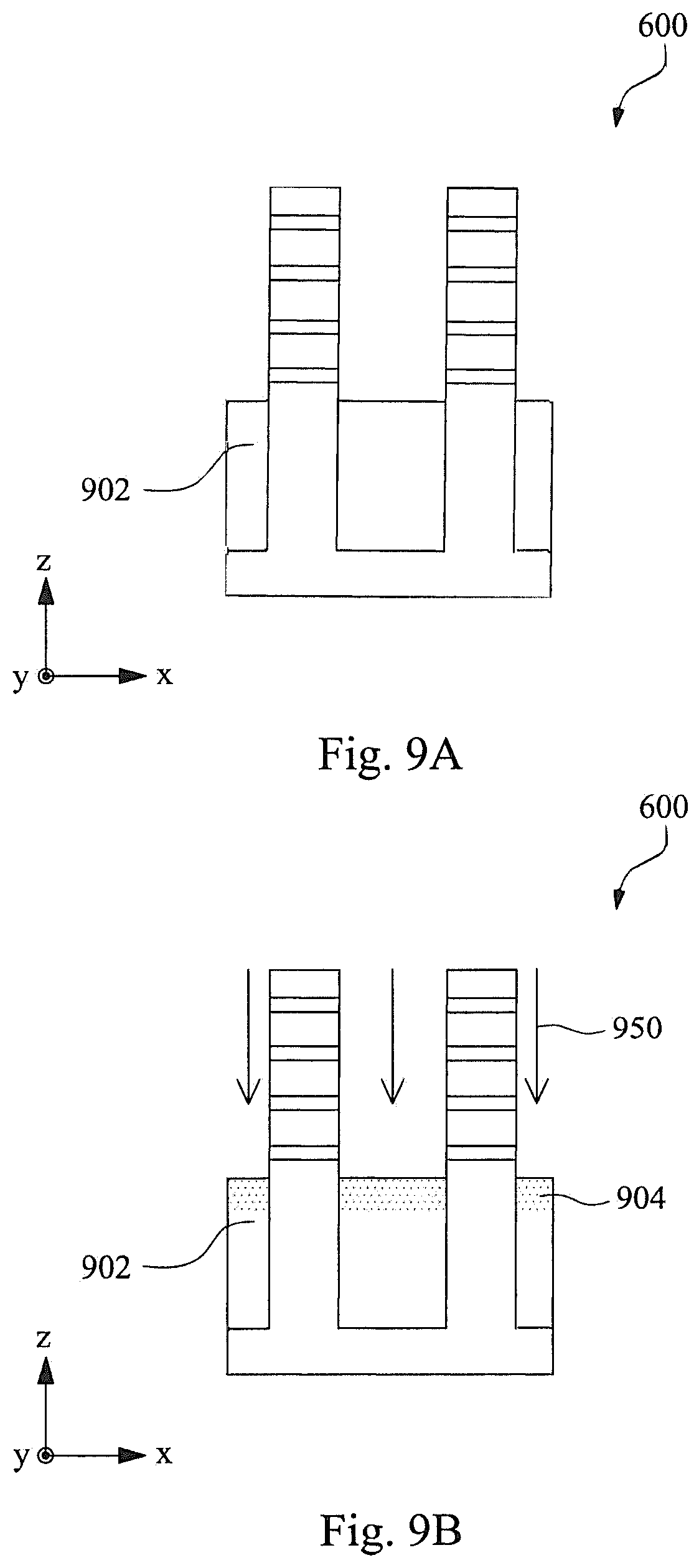Patent US12588234 Figure 9 – Semiconductor devices with implanted STI regions and methods of forming the same