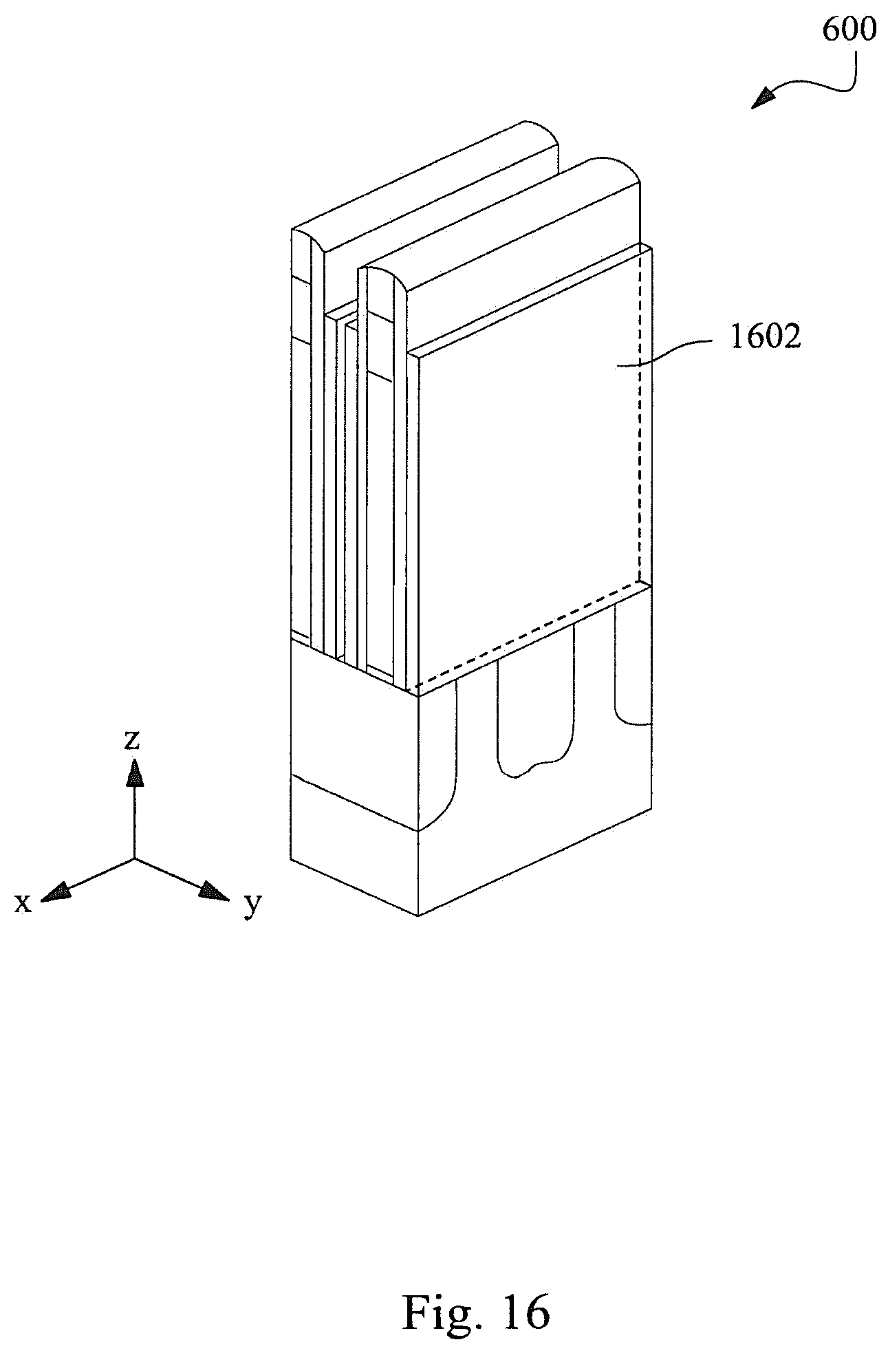 Patent US12588234 Figure 16 – Semiconductor devices with implanted STI regions and methods of forming the same