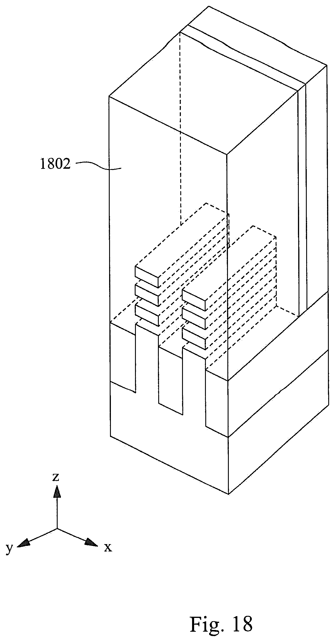 Patent US12588234 Figure 18 – Semiconductor devices with implanted STI regions and methods of forming the same