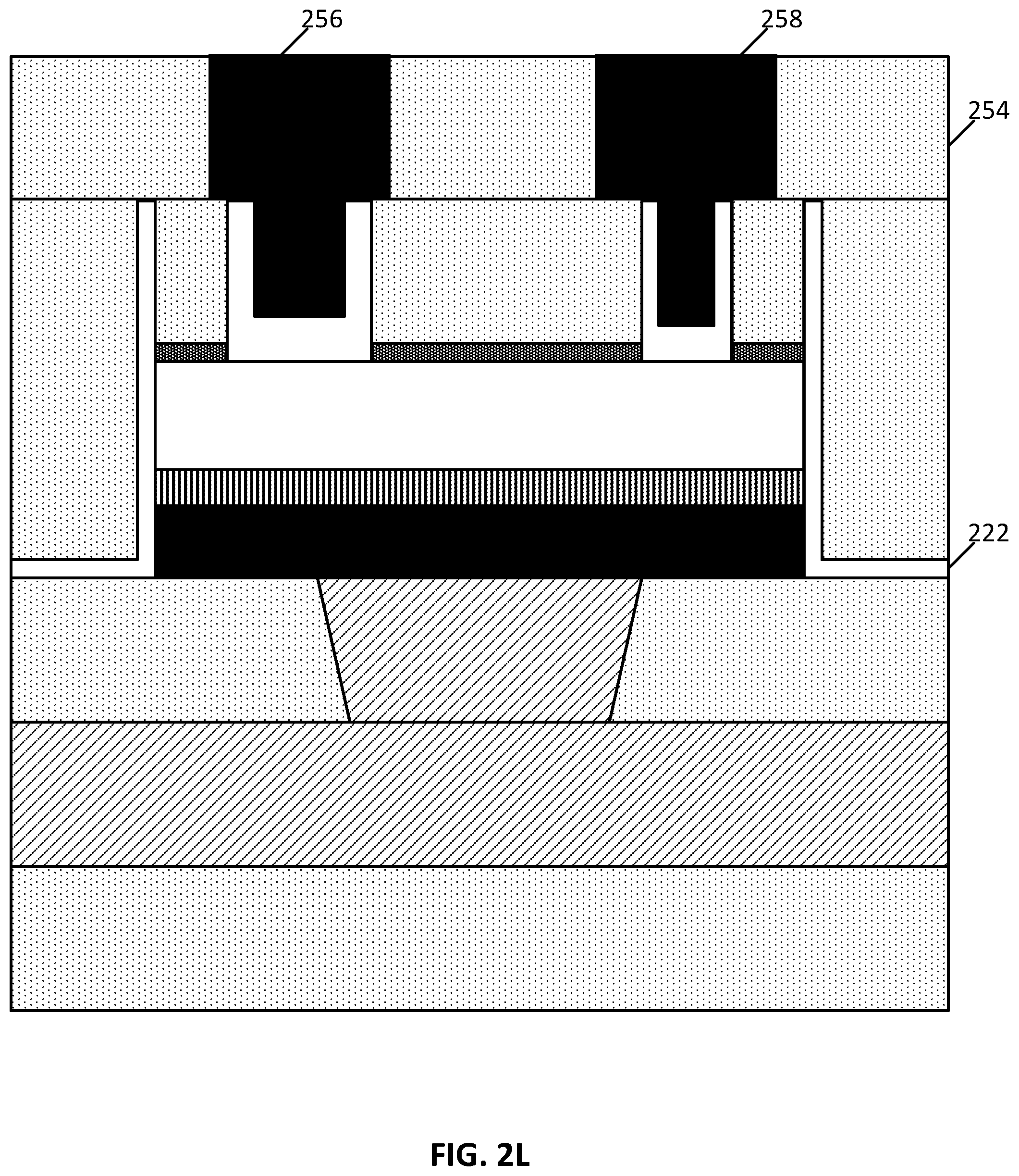 Patent US12588241 Figure 19 – Asymmetric source and drain contacts for a thin film transistor (TFT) structure