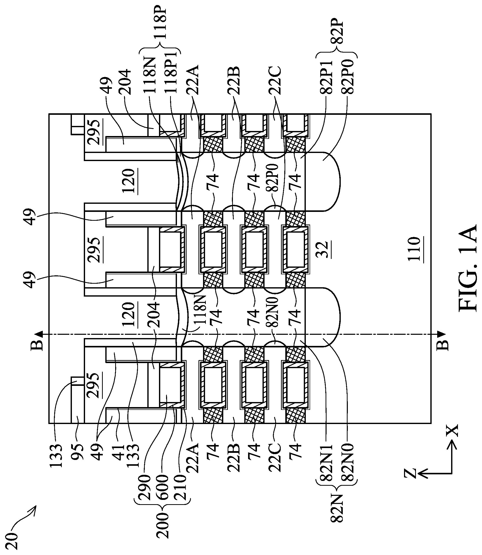 Patent US12588242 Figure 1 – Field effect transistor with dual silicide and method
