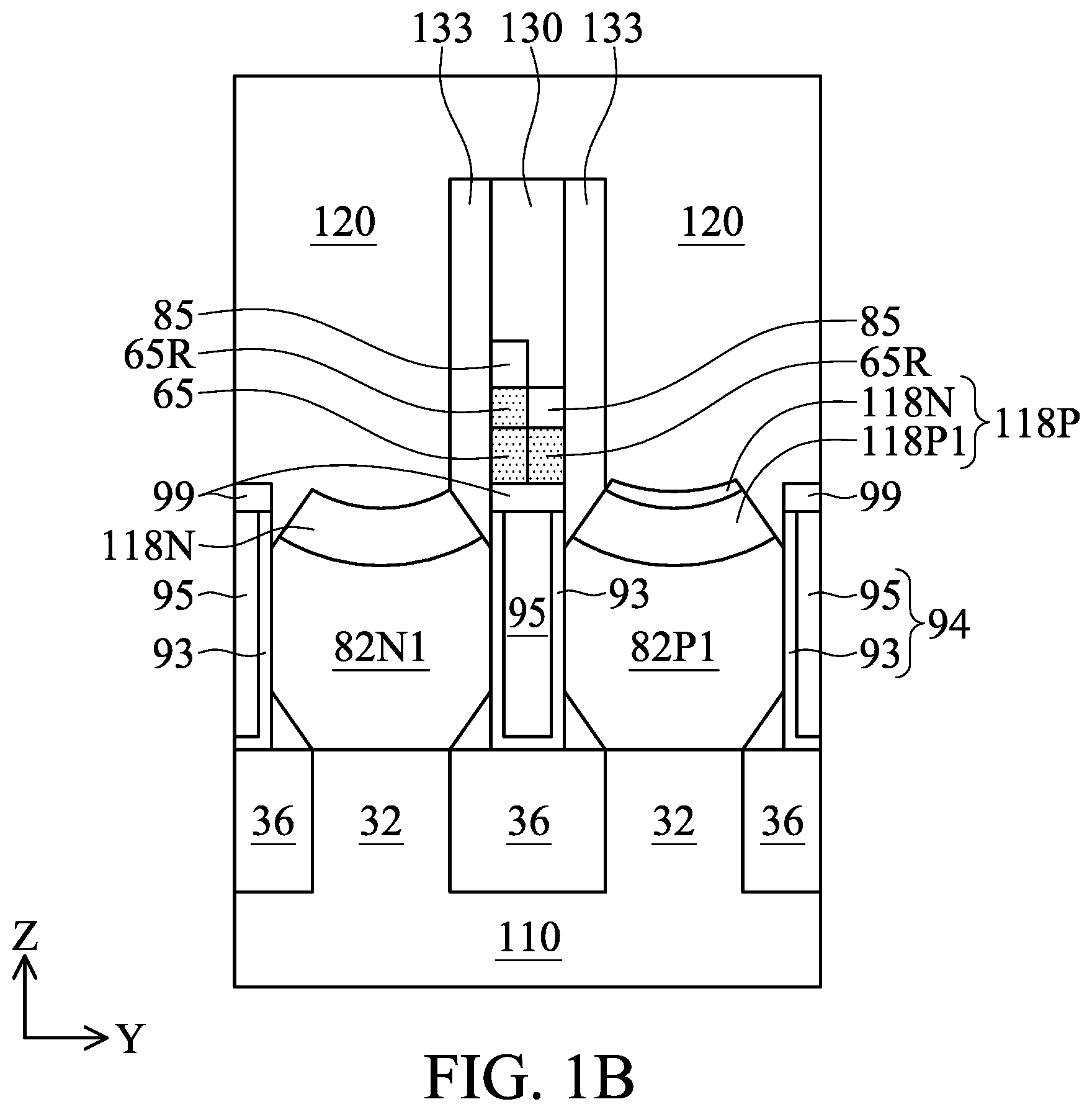 Patent US12588242 Figure 2 – Field effect transistor with dual silicide and method