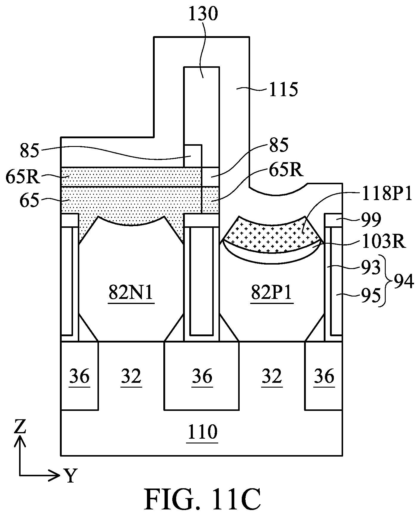 Patent US12588242 Figure 19 – Field effect transistor with dual silicide and method