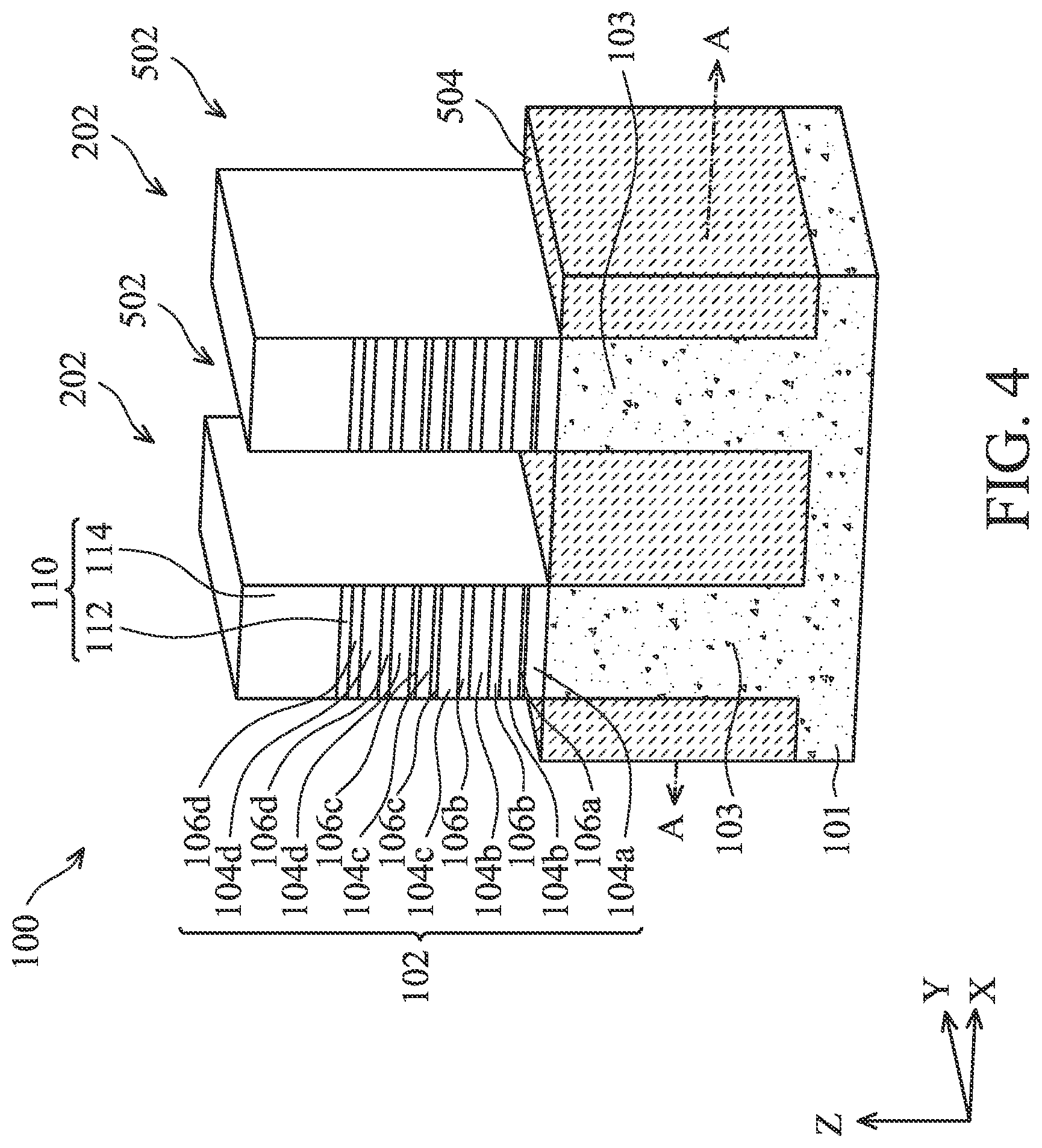 Patent US12588243 Figure 4 – Semiconductor device structure and methods of forming the same