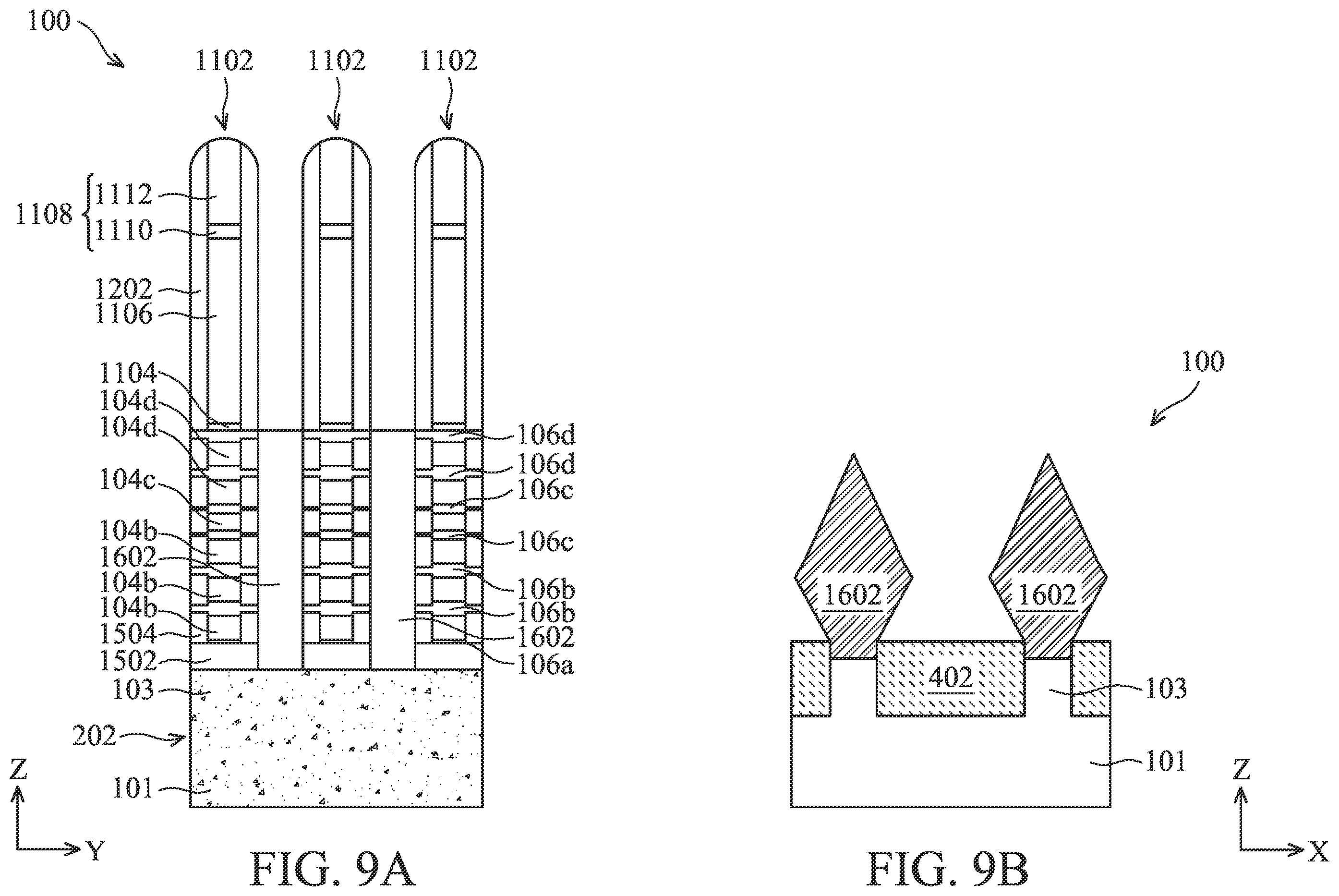 Patent US12588243 Figure 9 – Semiconductor device structure and methods of forming the same