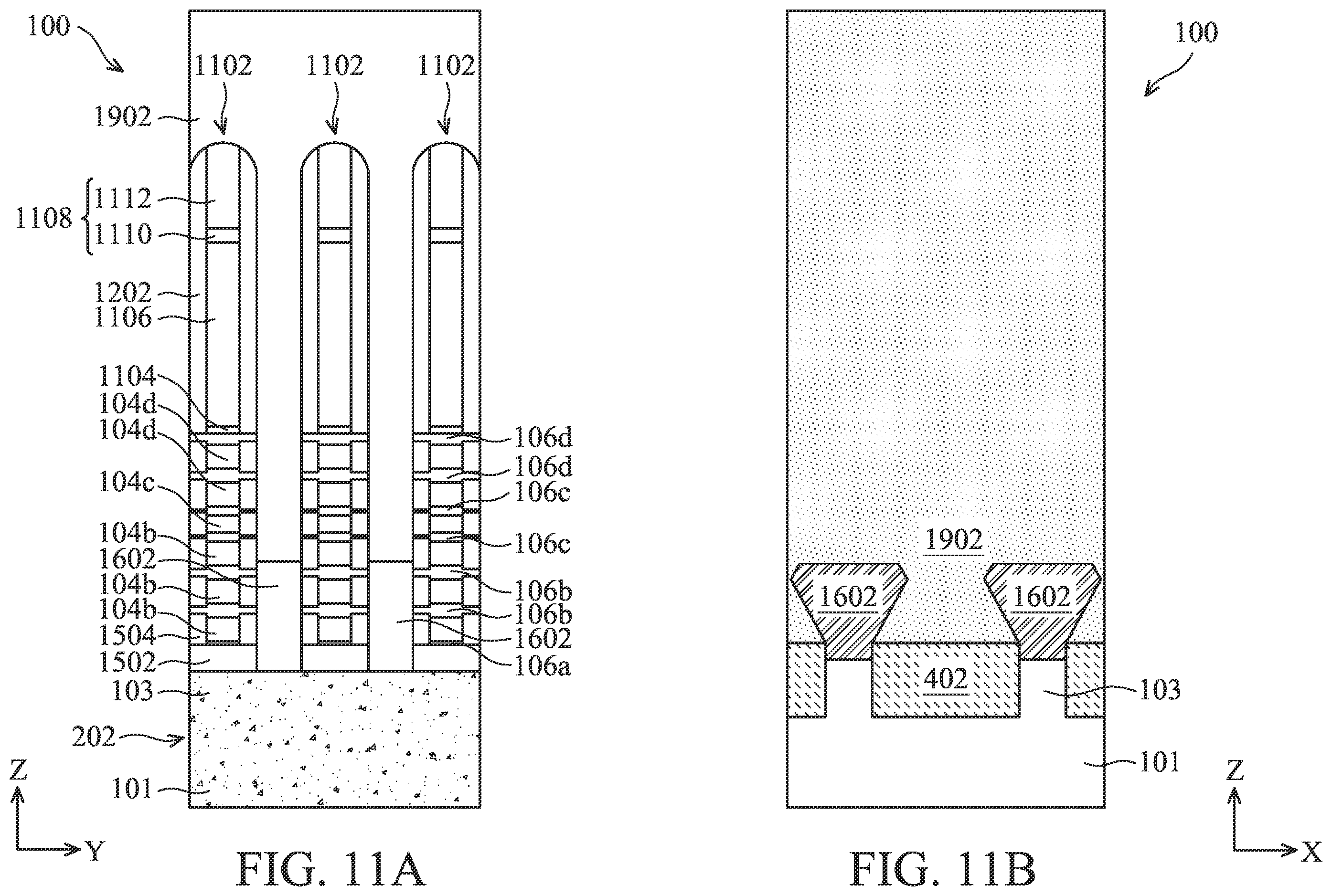 Patent US12588243 Figure 11 – Semiconductor device structure and methods of forming the same