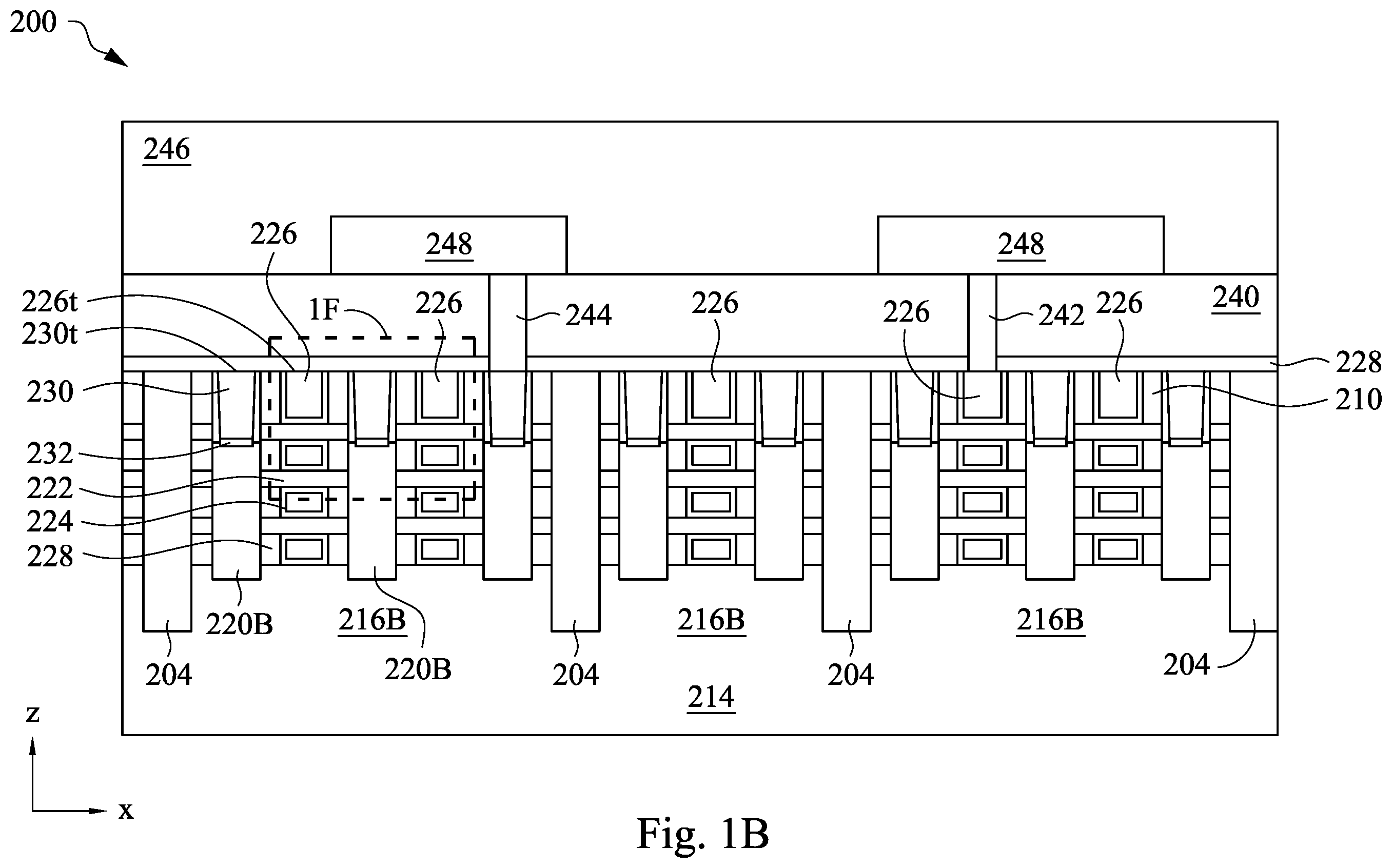 Patent US12588245 Figure 2 – Method for manufacturing for forming source/drain contact features and devices manufactured thereof