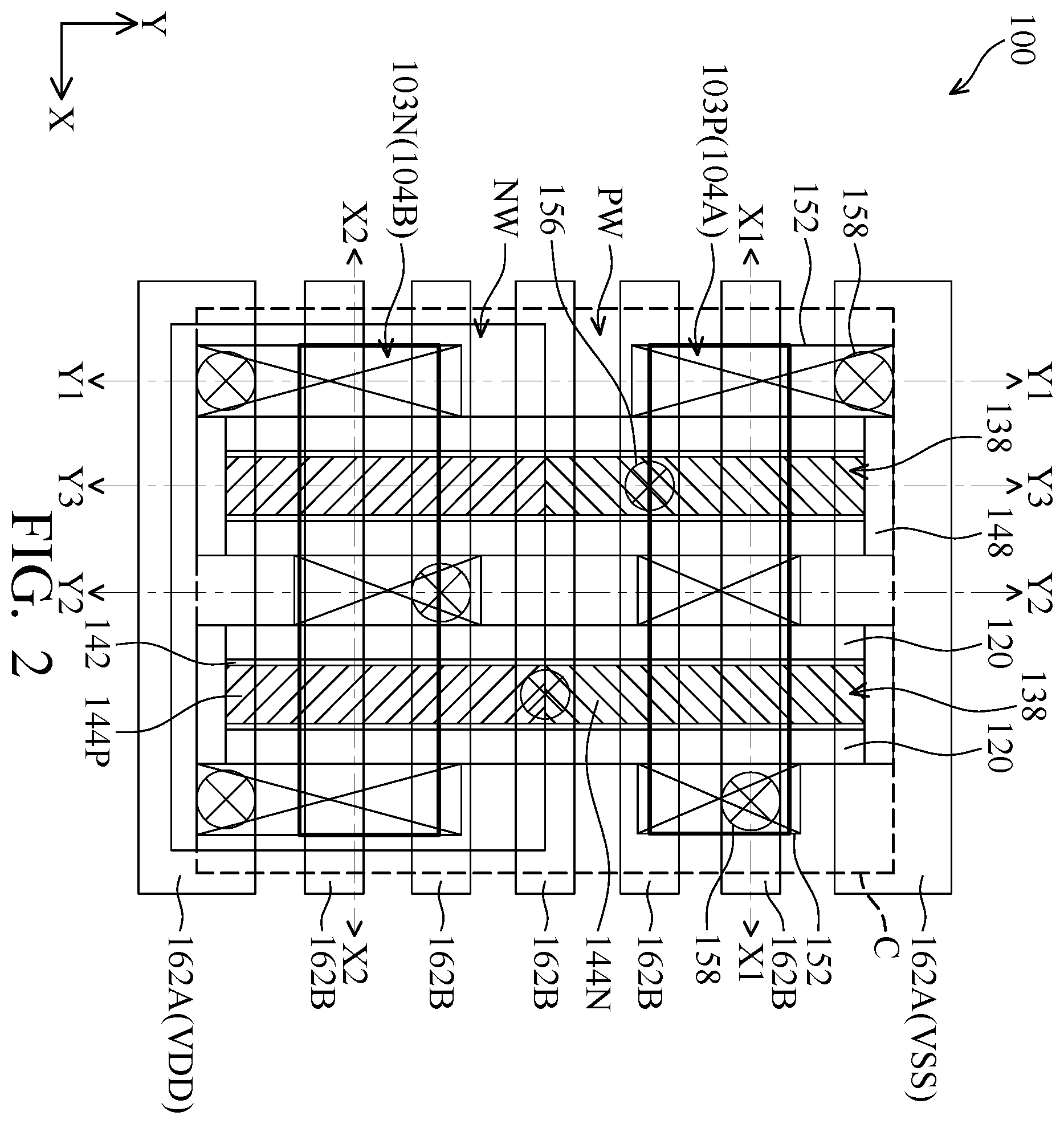 Patent US12588246 Figure 2 – Semiconductor structure including gate stack surrounding or wrapping around plurality of semiconductor layers or nanostructures and method for forming the same