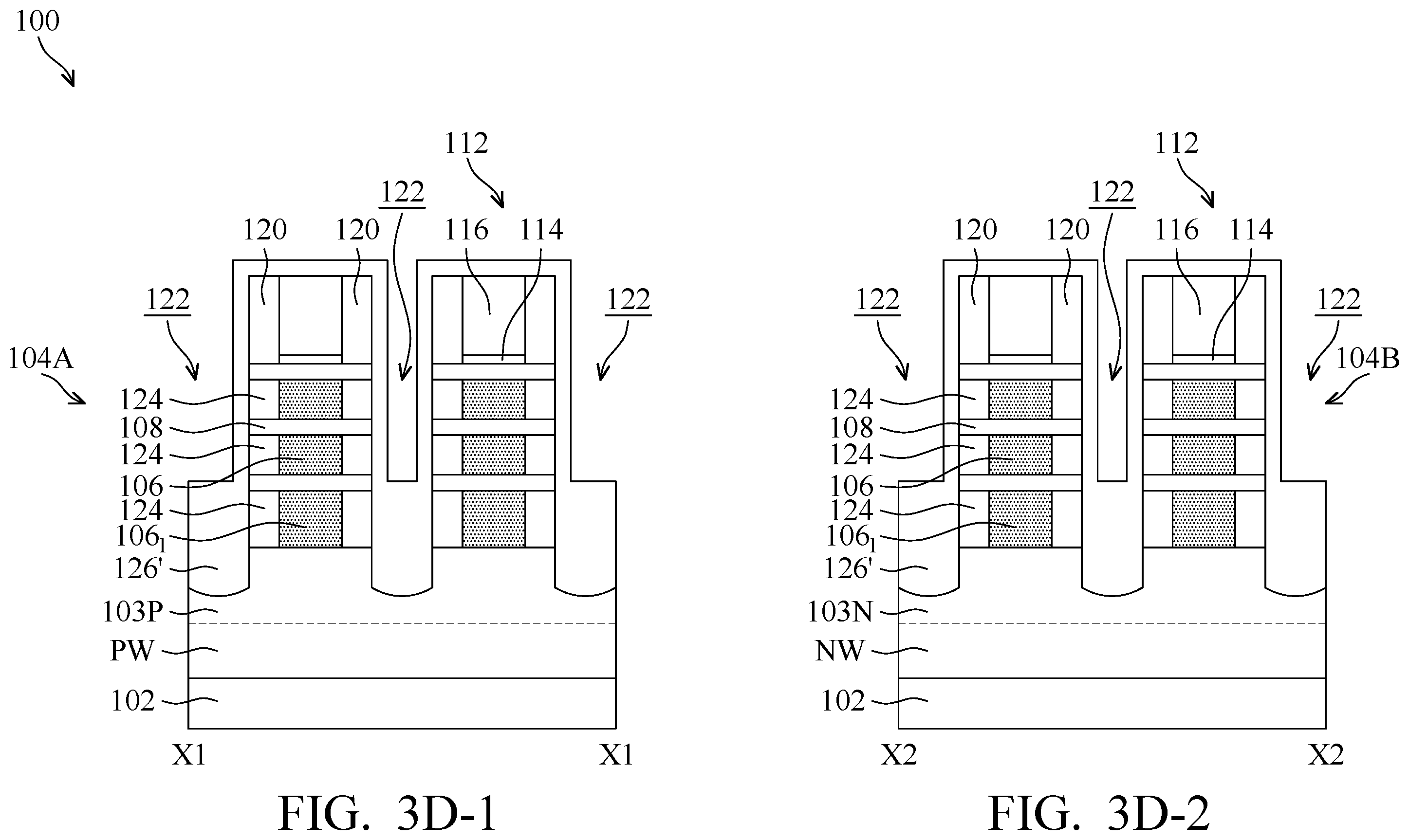 Patent US12588246 Figure 11 – Semiconductor structure including gate stack surrounding or wrapping around plurality of semiconductor layers or nanostructures and method for forming the same