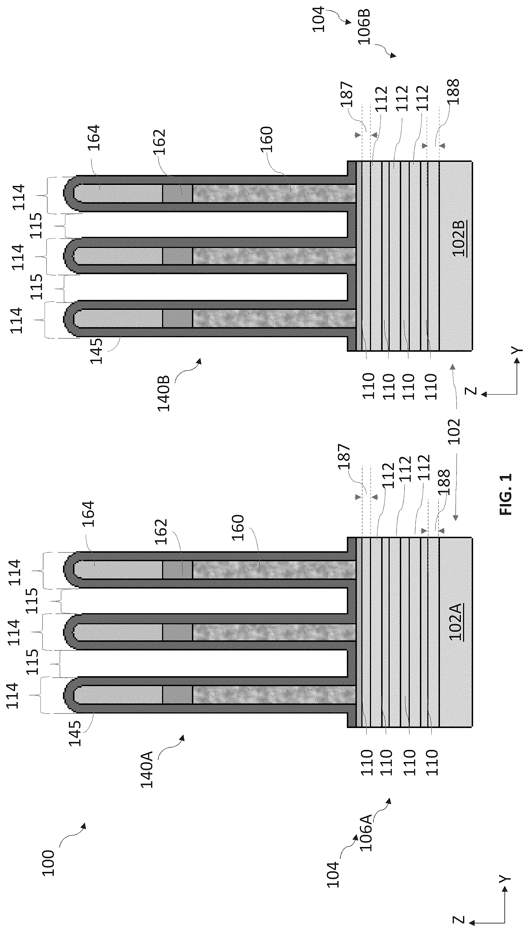 Patent US12588247 — Spacer structures for nano-sheet-based devices — Figure 1