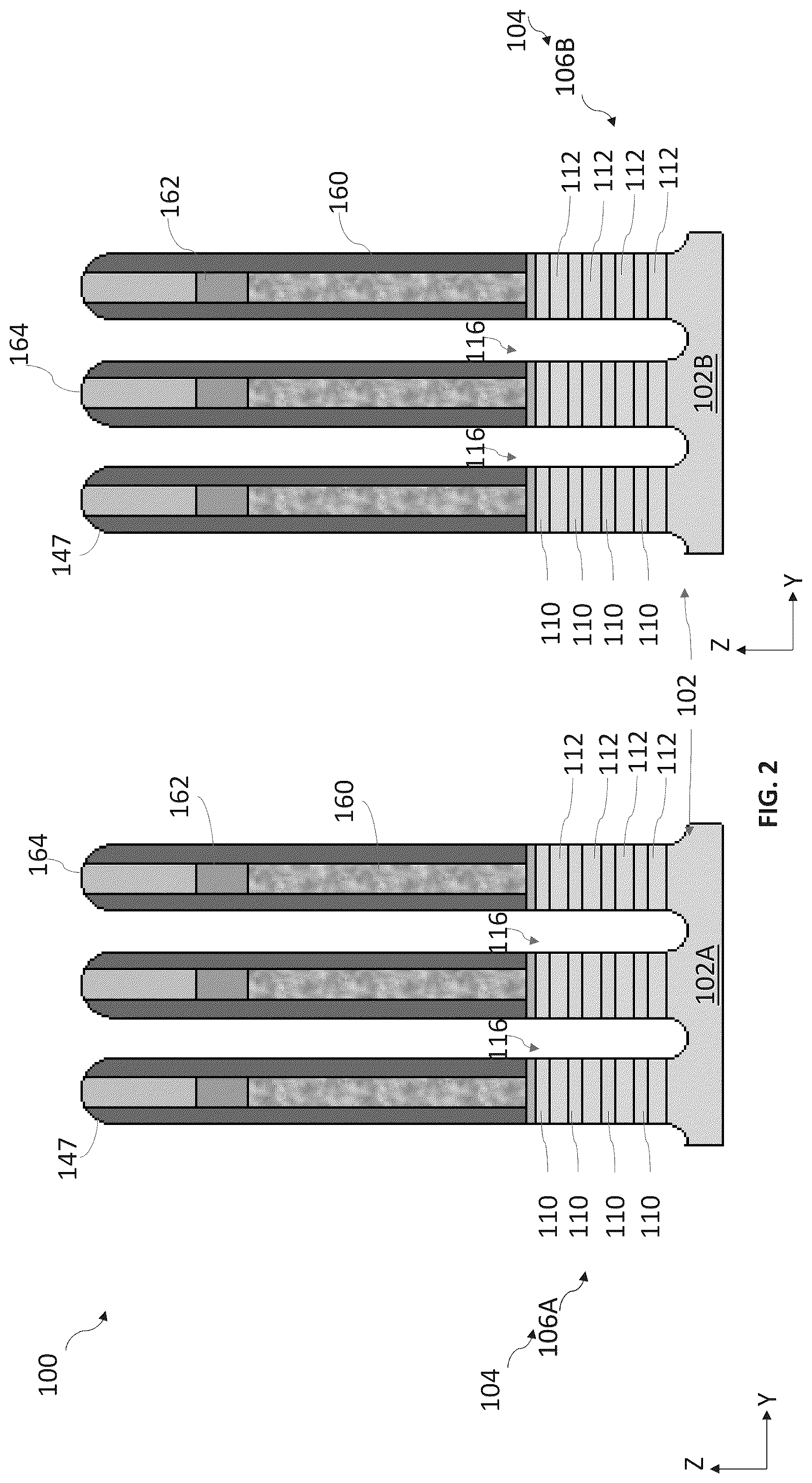 Patent US12588247 Figure 2 – Spacer structures for nano-sheet-based devices