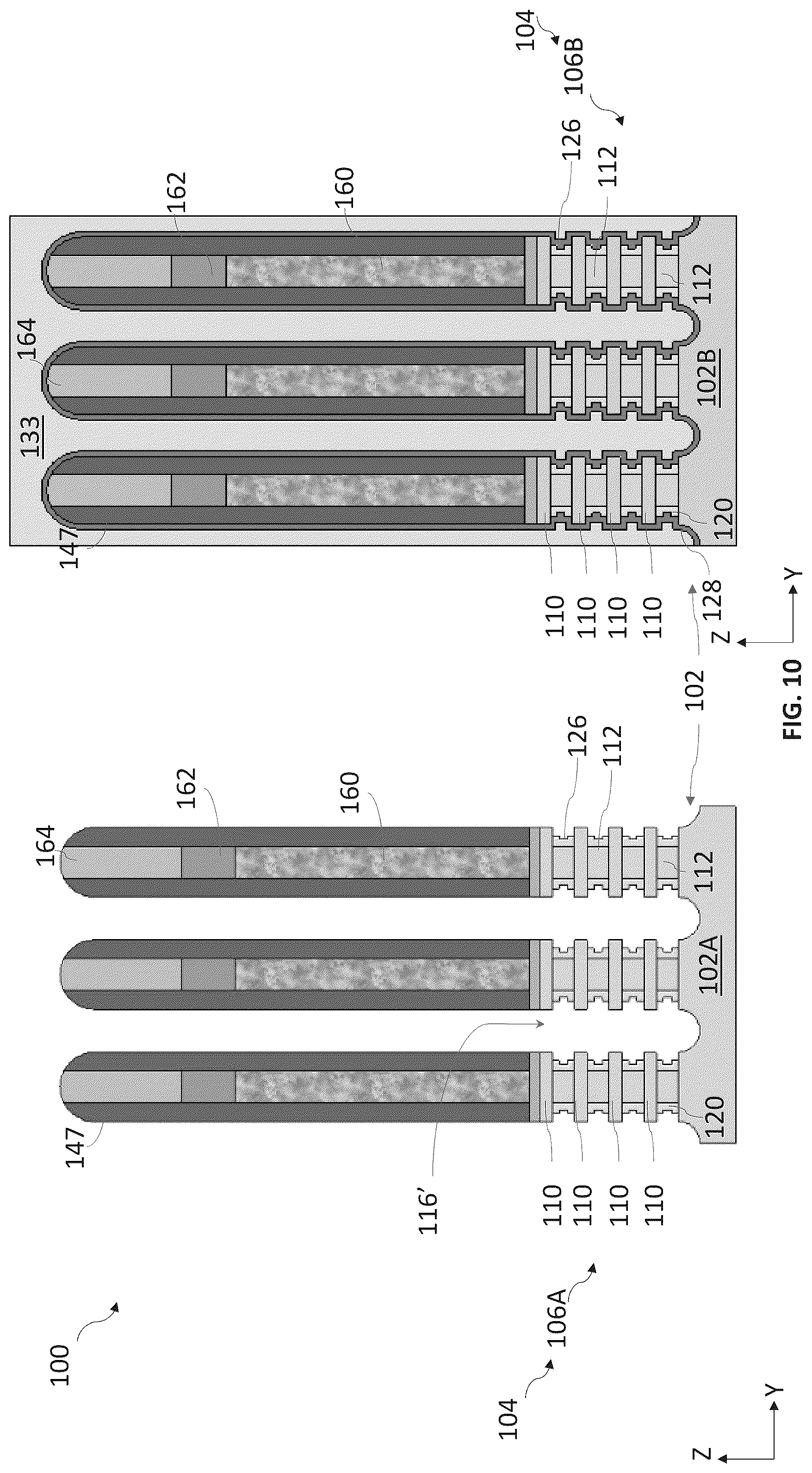 Patent US12588247 Figure 10 – Spacer structures for nano-sheet-based devices