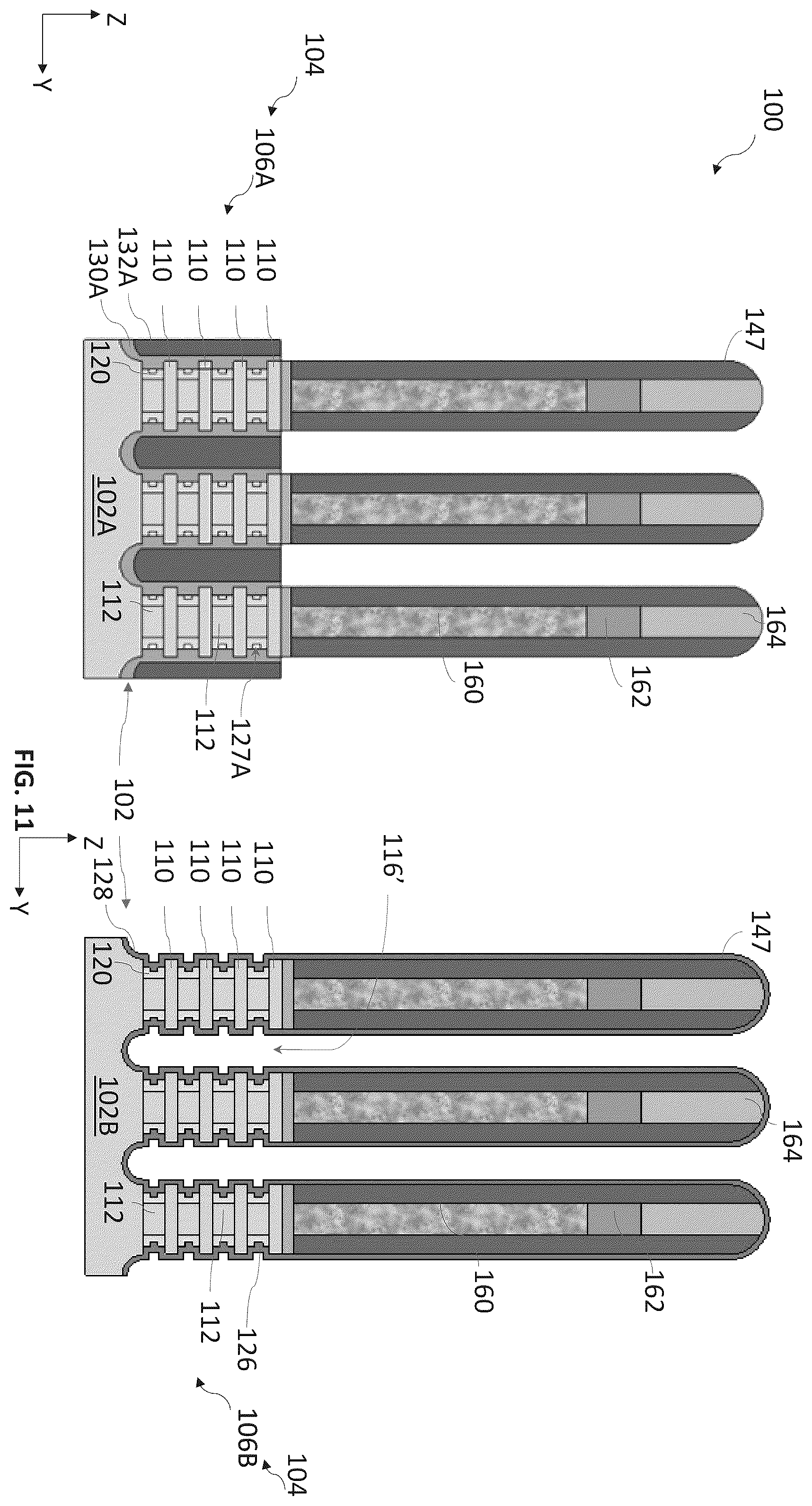 Patent US12588247 Figure 11 – Spacer structures for nano-sheet-based devices