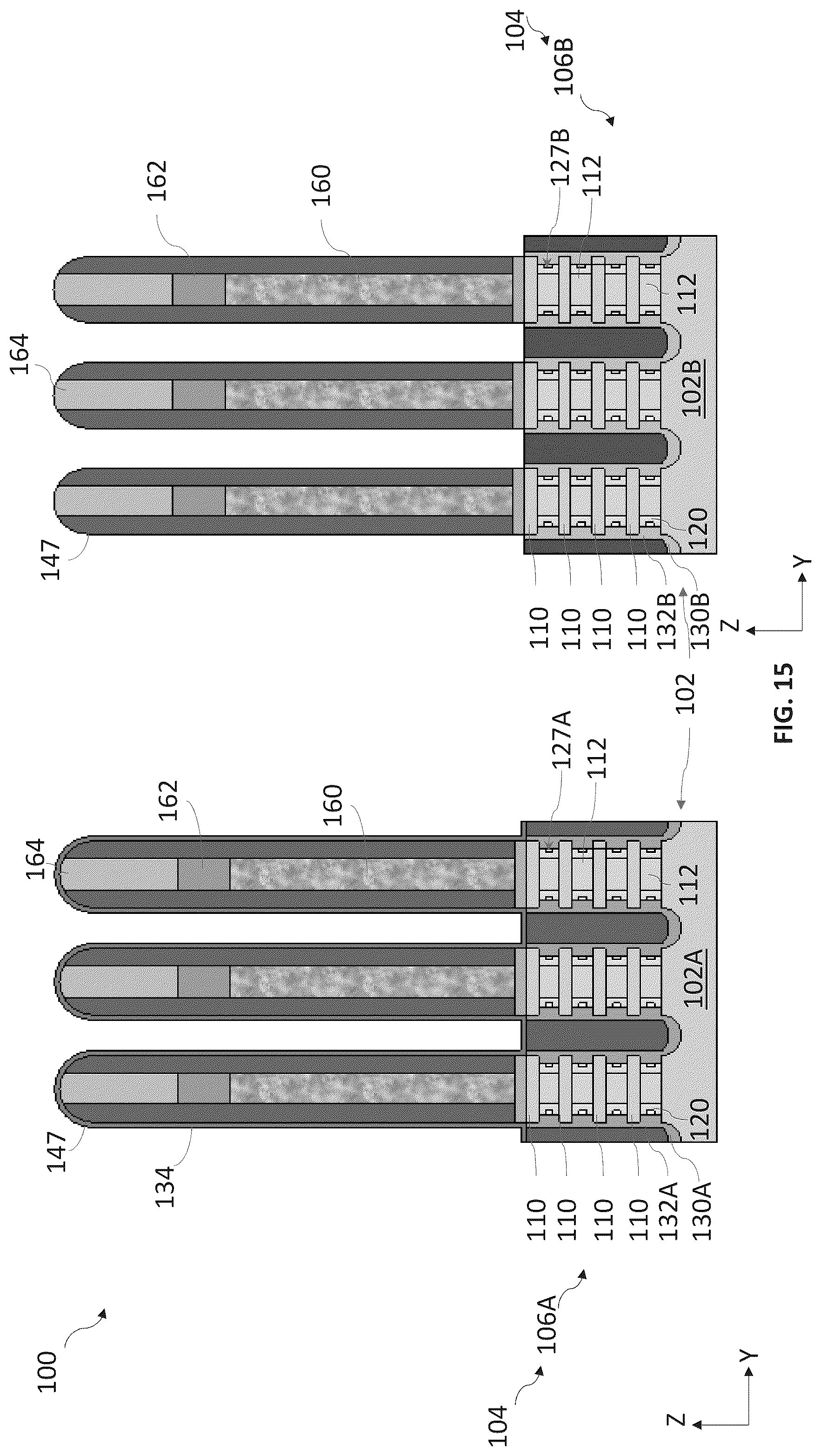 Patent US12588247 Figure 15 – Spacer structures for nano-sheet-based devices