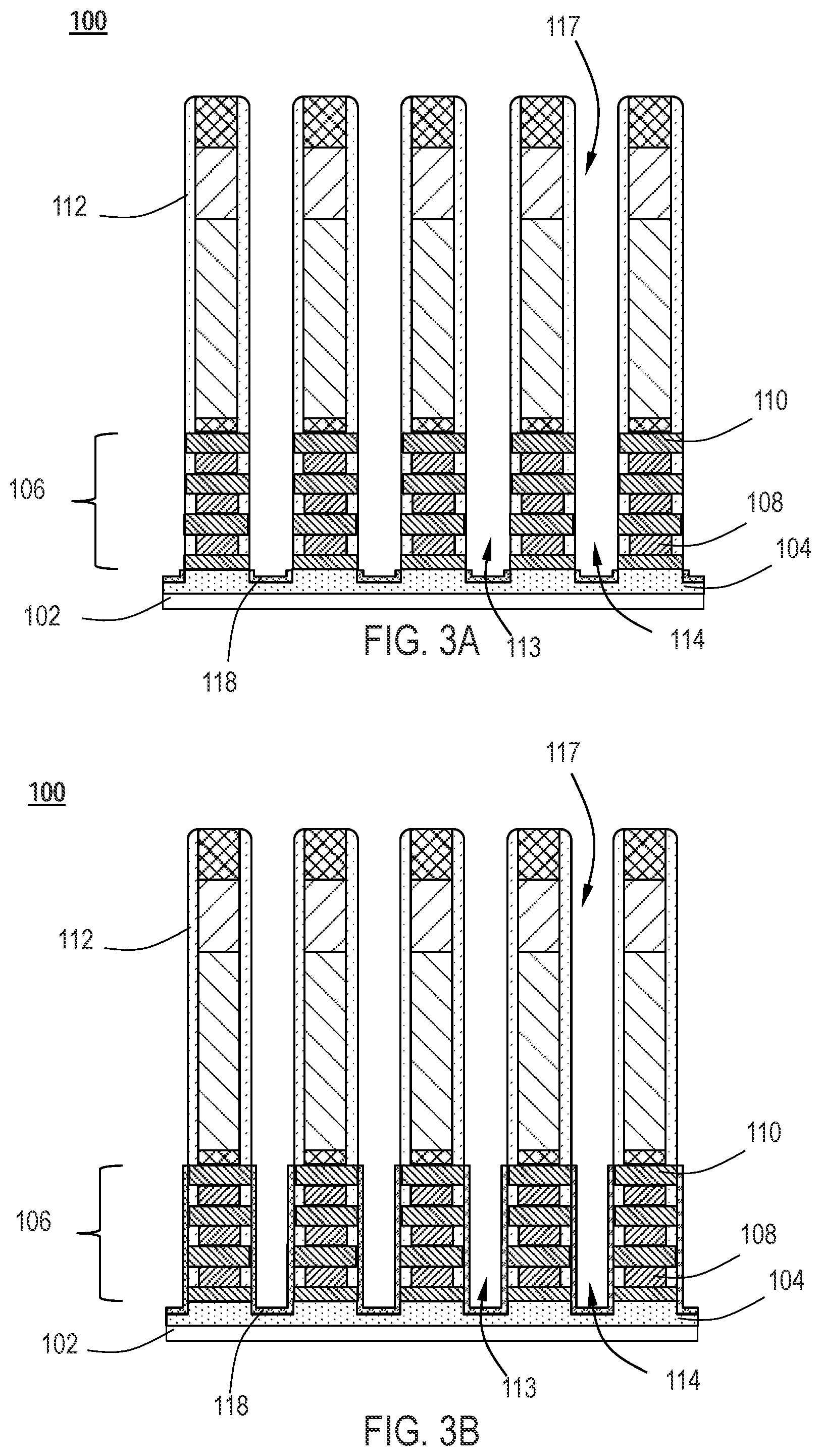 Patent US12588248 Figure 3 – Template for nanosheet source drain formation with bottom dielectric