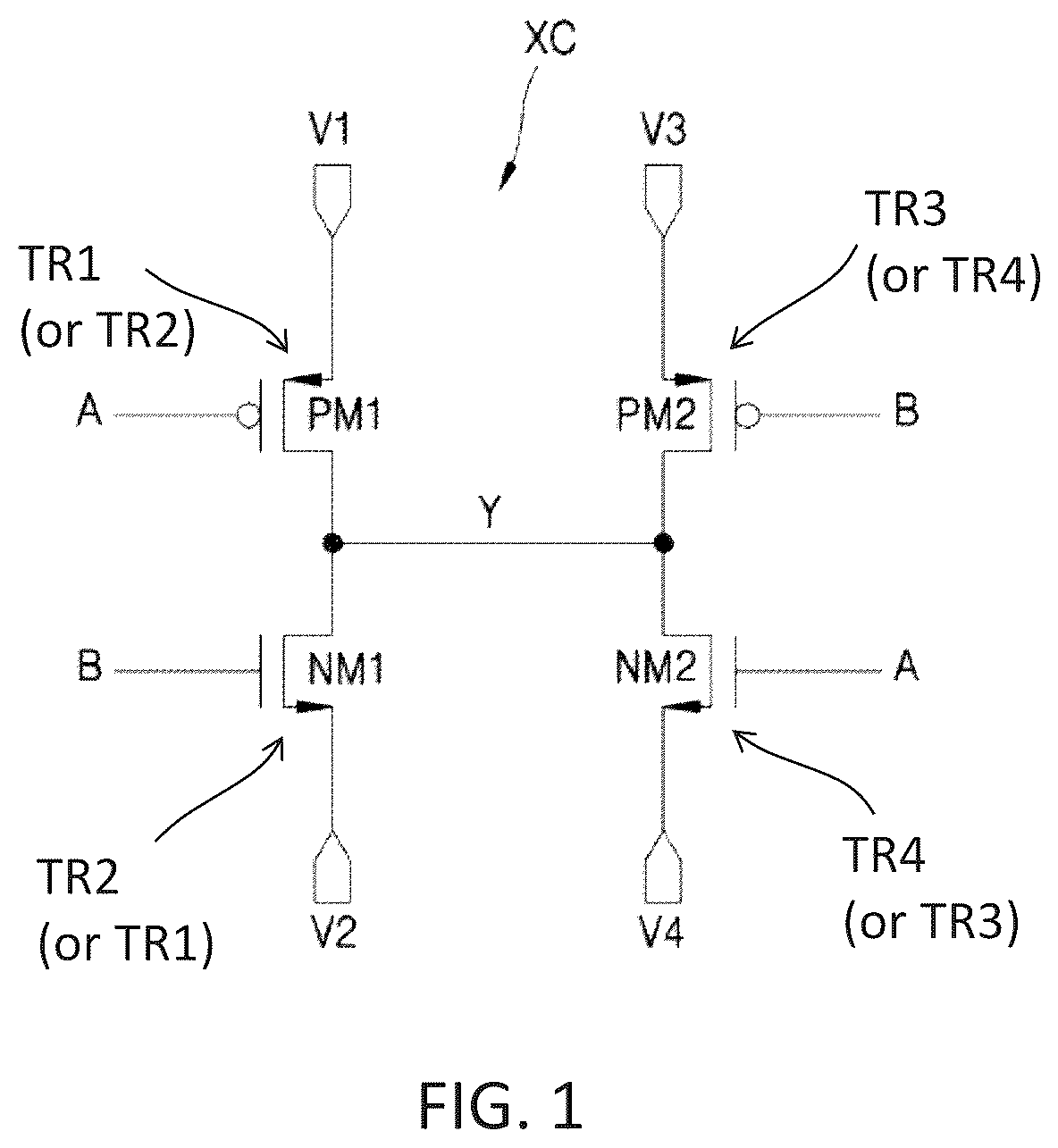 Patent US12588249 — Integrated circuit devices including a cross-coupled structure — Figure 1