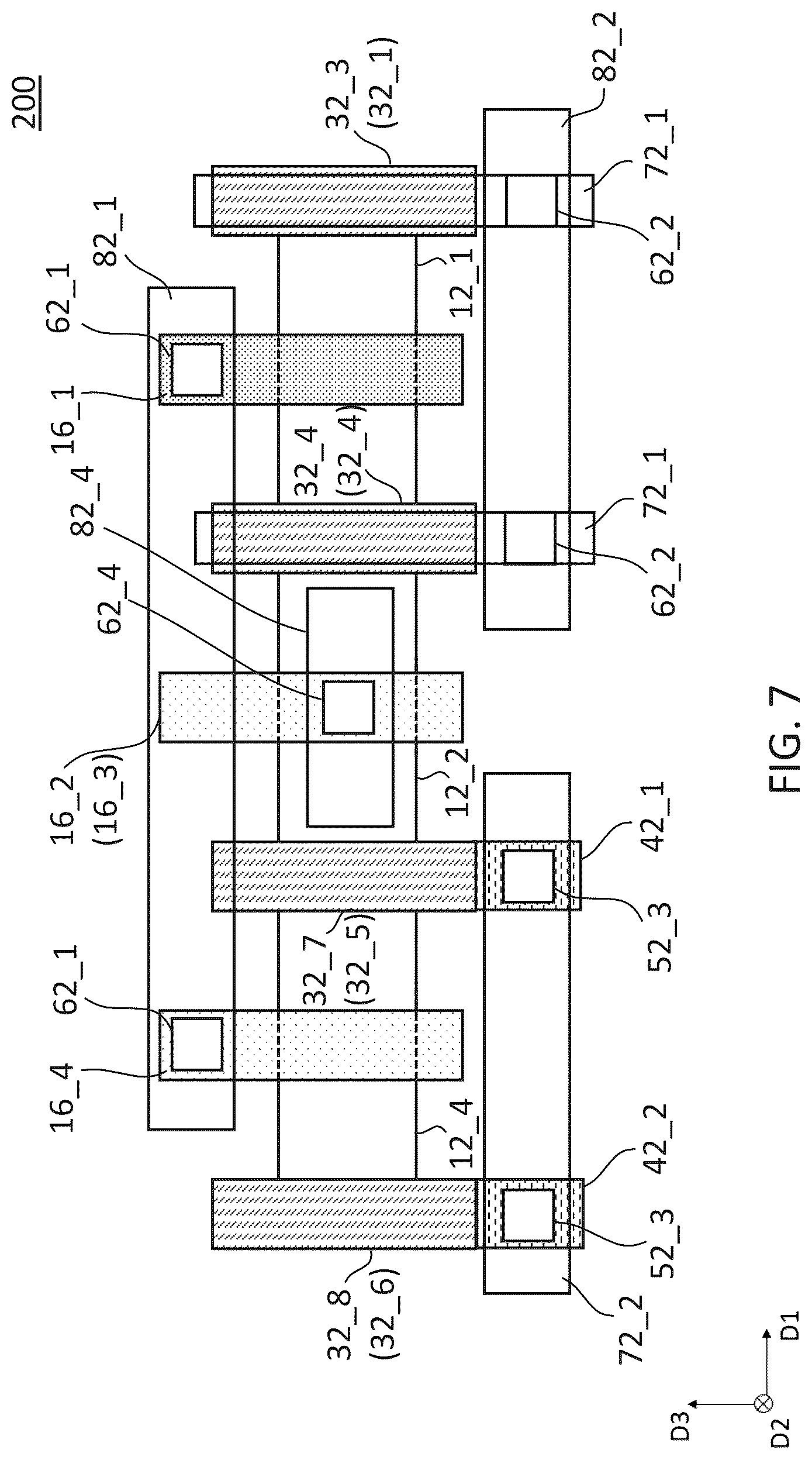 Patent US12588249 Figure 7 – Integrated circuit devices including a cross-coupled structure