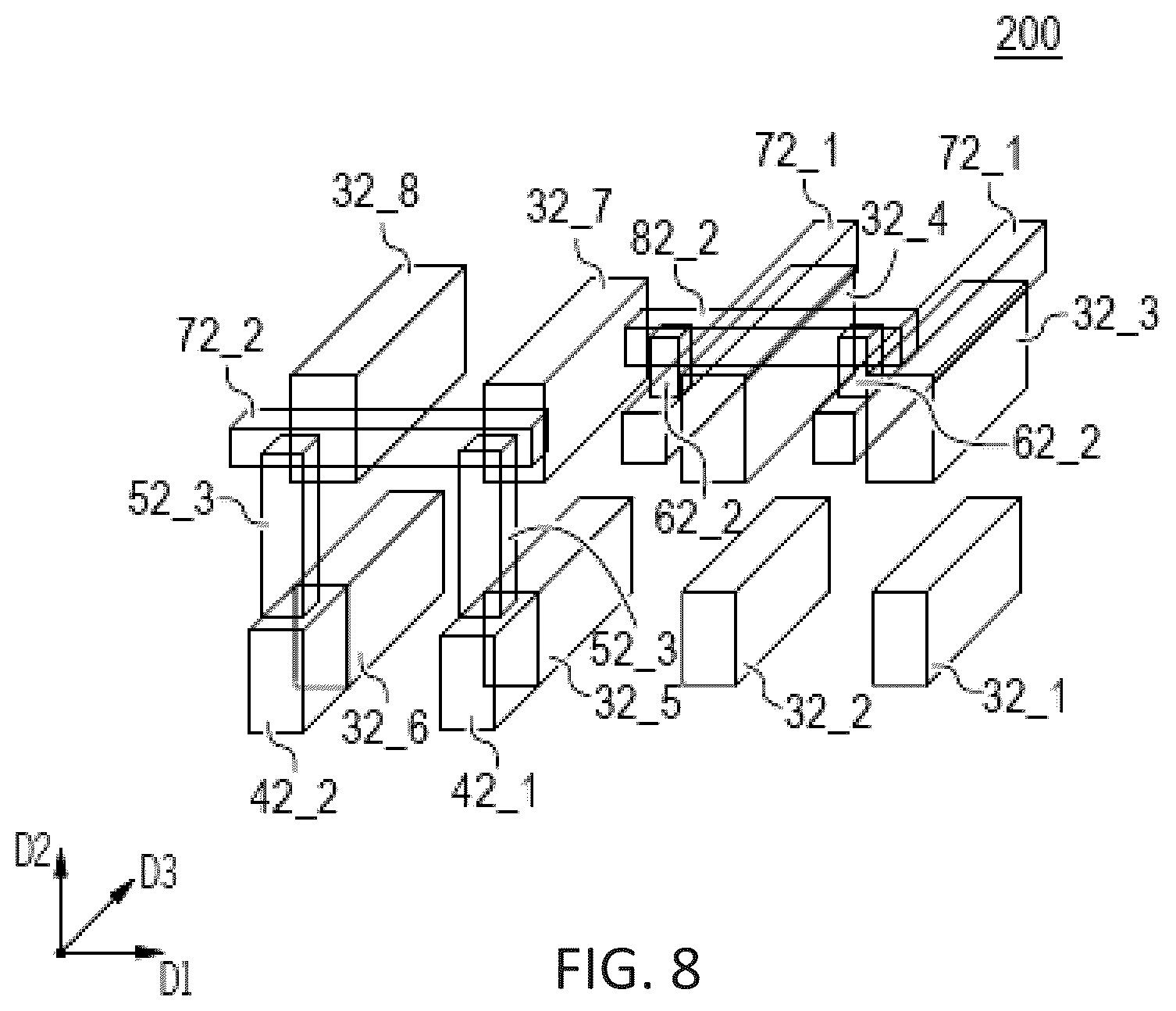 Patent US12588249 Figure 8 – Integrated circuit devices including a cross-coupled structure