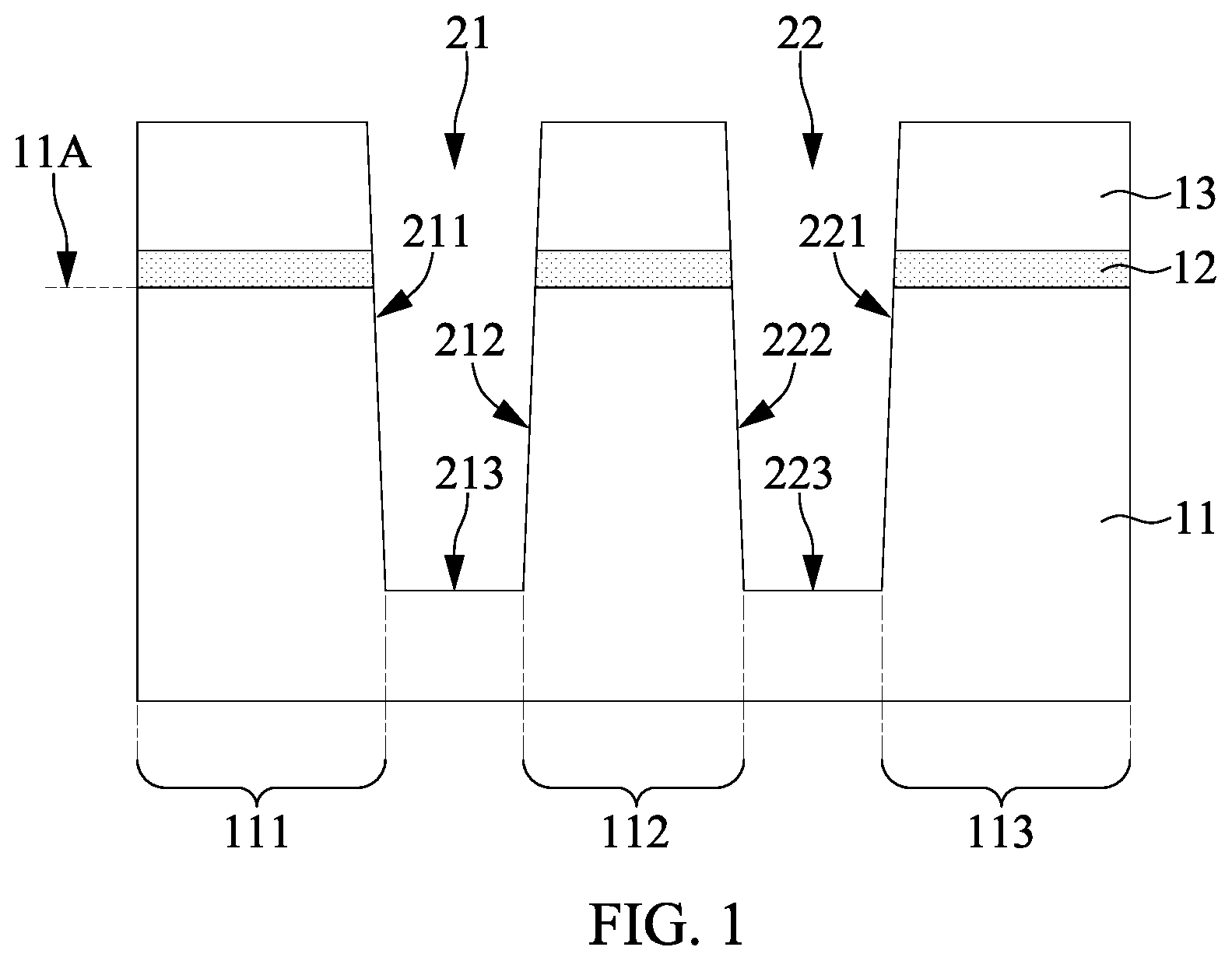 Patent US12588256 — Method for manufacturing semiconductor structure and semiconductor structure thereof — Figure 1