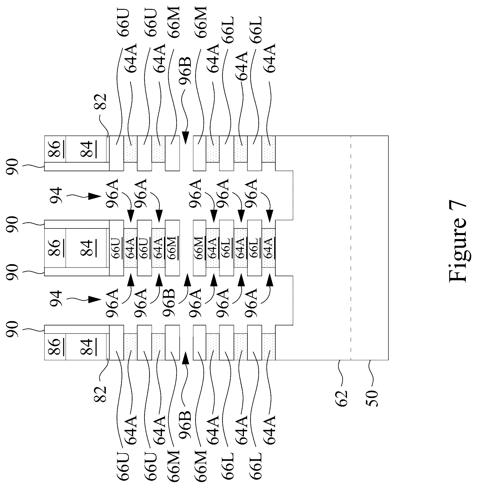 Patent US12588258 Figure 8 – Stacked transistor isolation features and methods of forming the same