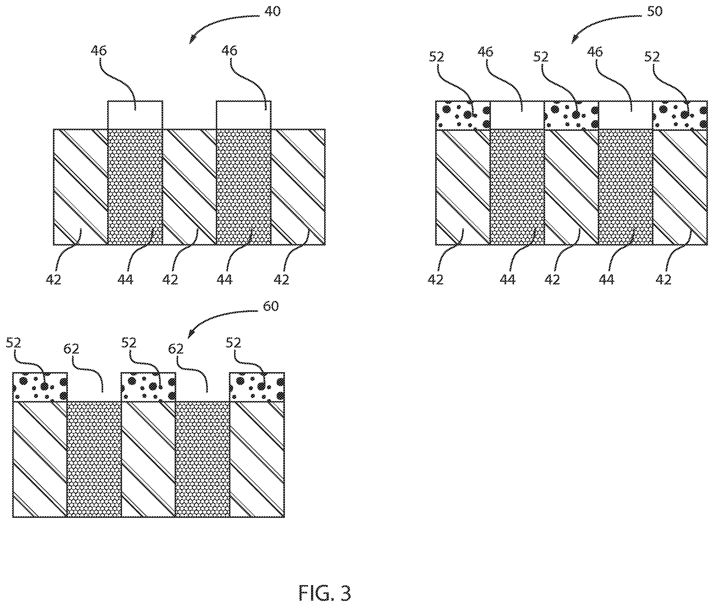 Patent US12588261 Figure 2 – Selective deposition on metals using porous low-k materials