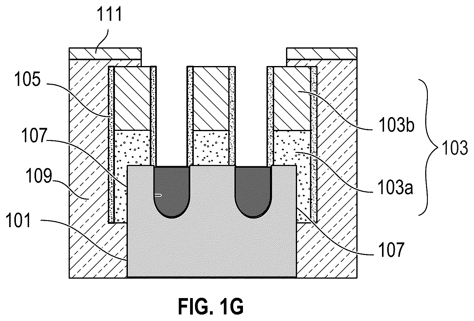 Patent US12588262 Figure 4 – Sacrificial gate capping layer for gate protection during source/drain contact opening