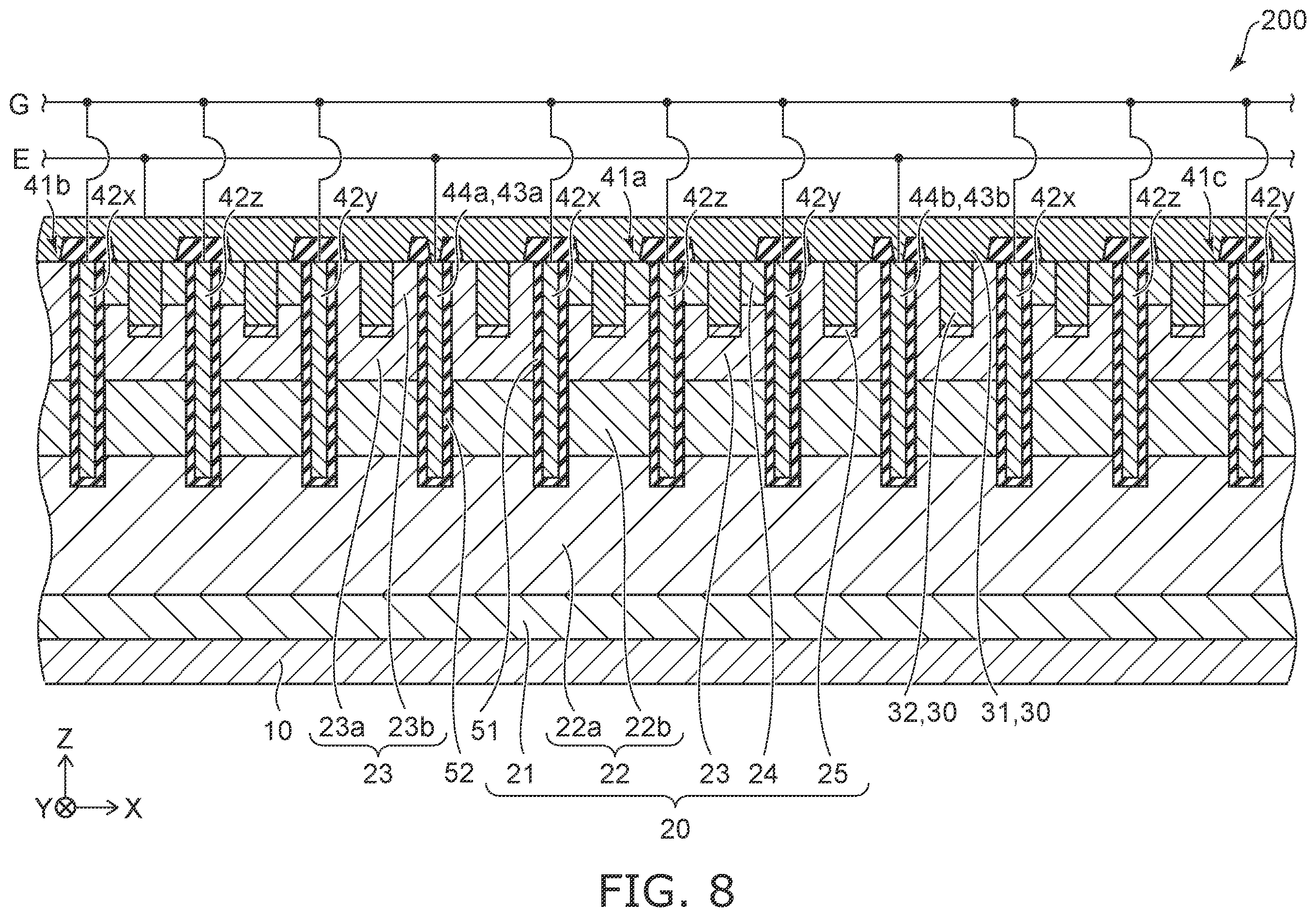 Patent US12588263 Figure 8 – Insulated gate bipolar transistor (IGBT) semiconductor device with reduced turn-on loss
