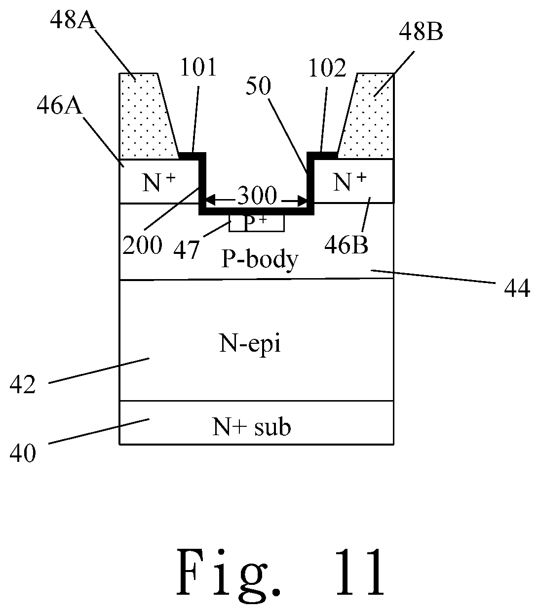 Patent US12588264 Figure 9 – Three-dimensional source contact structure and fabrication process method of making the same