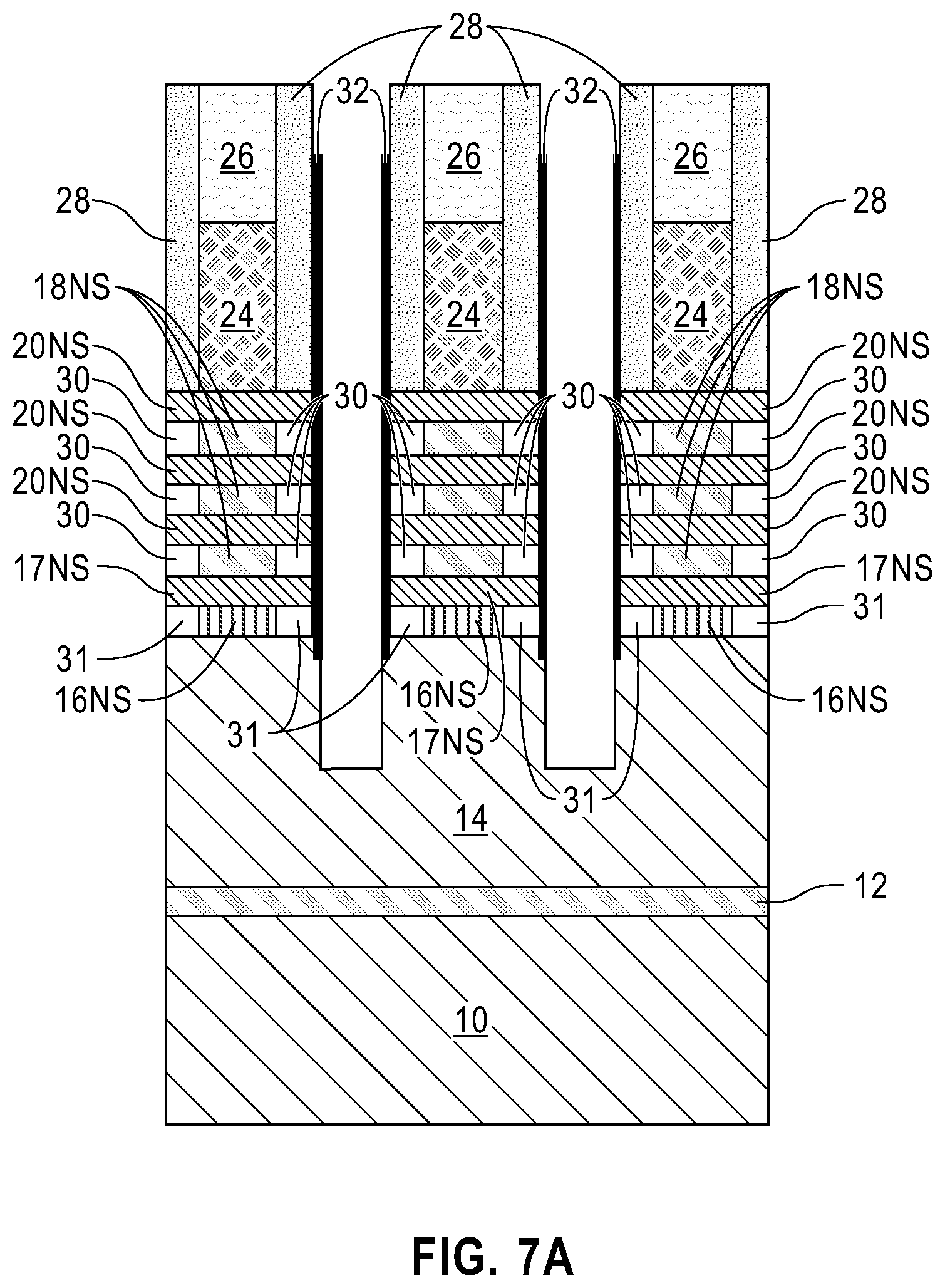 Patent US12588265 Figure 11 – Semiconductor structure with enhanced placeholder position margin