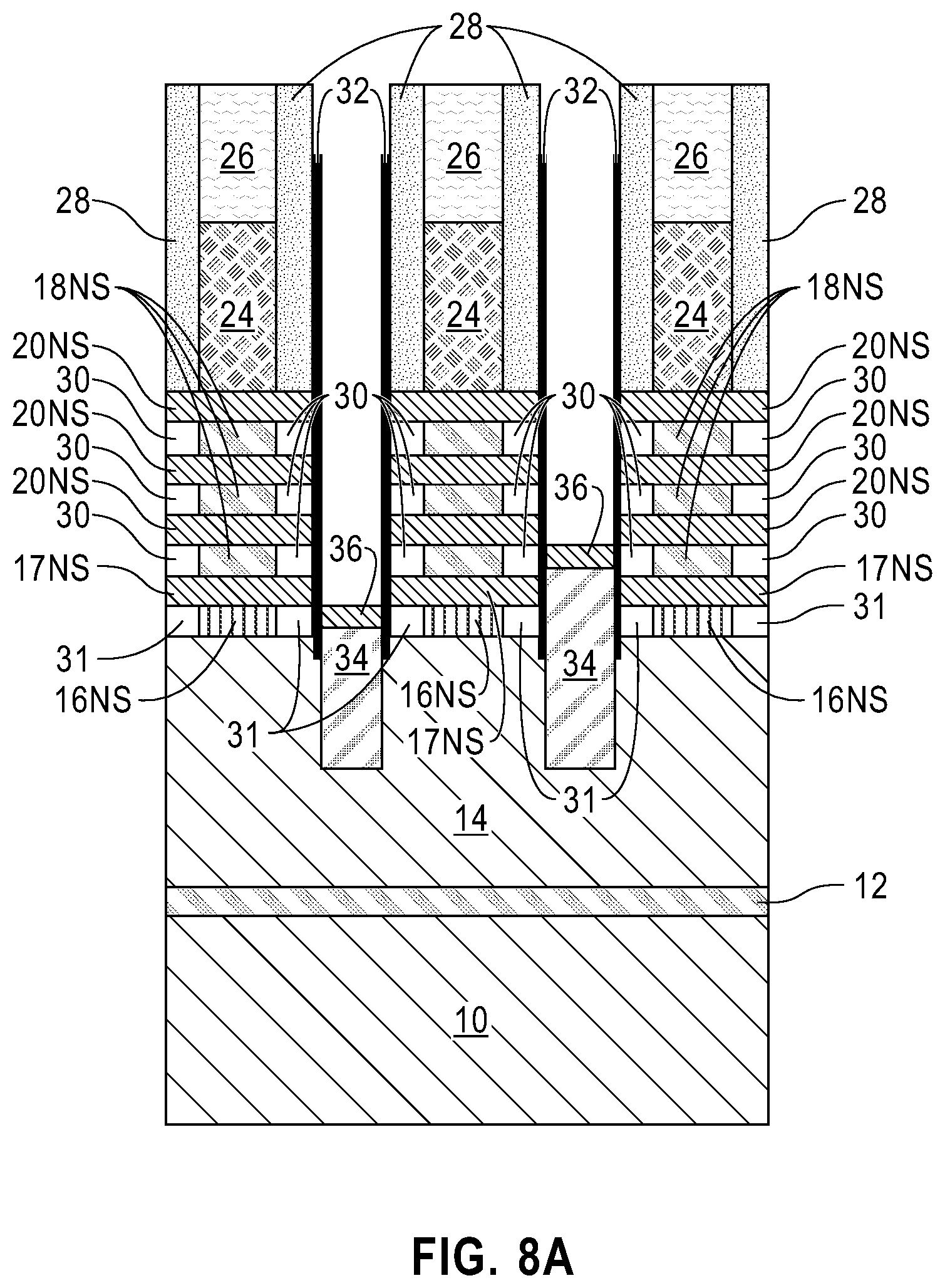 Patent US12588265 Figure 13 – Semiconductor structure with enhanced placeholder position margin