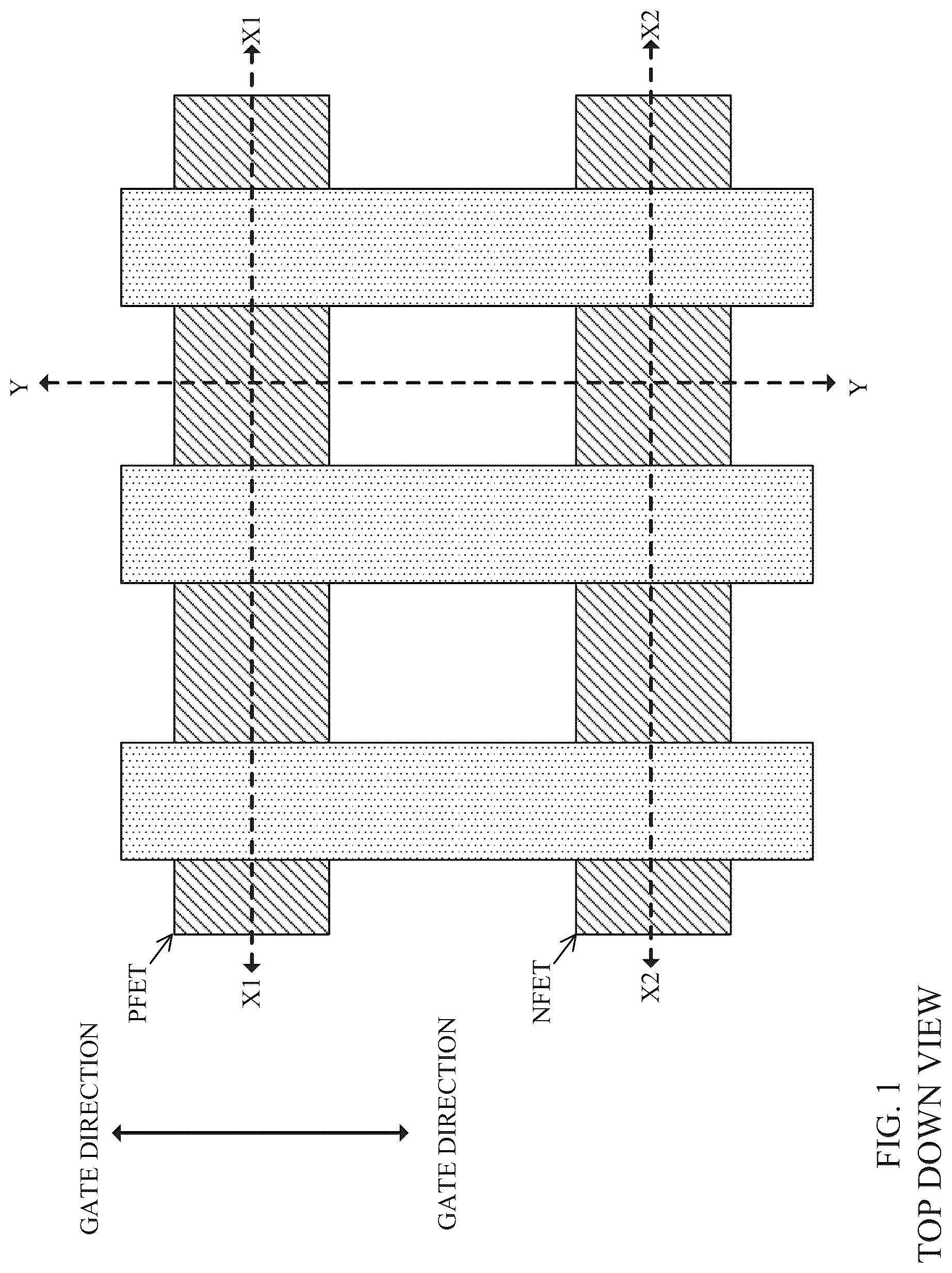 Patent US12588266 Figure 1 – CMOS integration for doped placeholder as direct backside contact